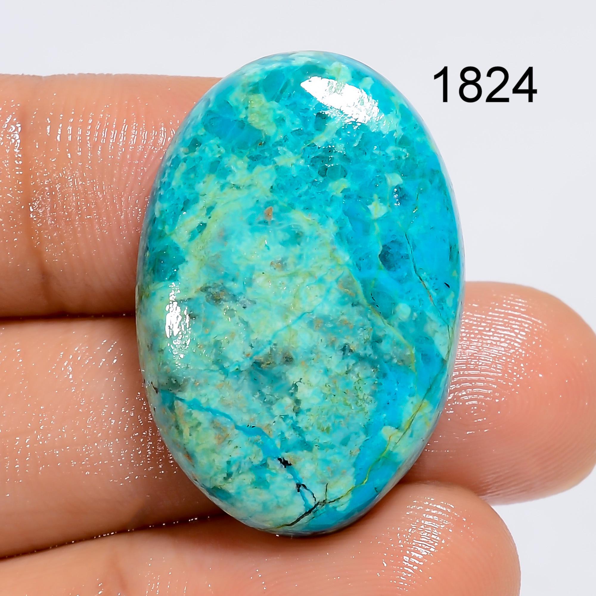 AAA Parrot Wing Chrysocolla Cabochon: Natural Gemstone Jewelry Making - image 2