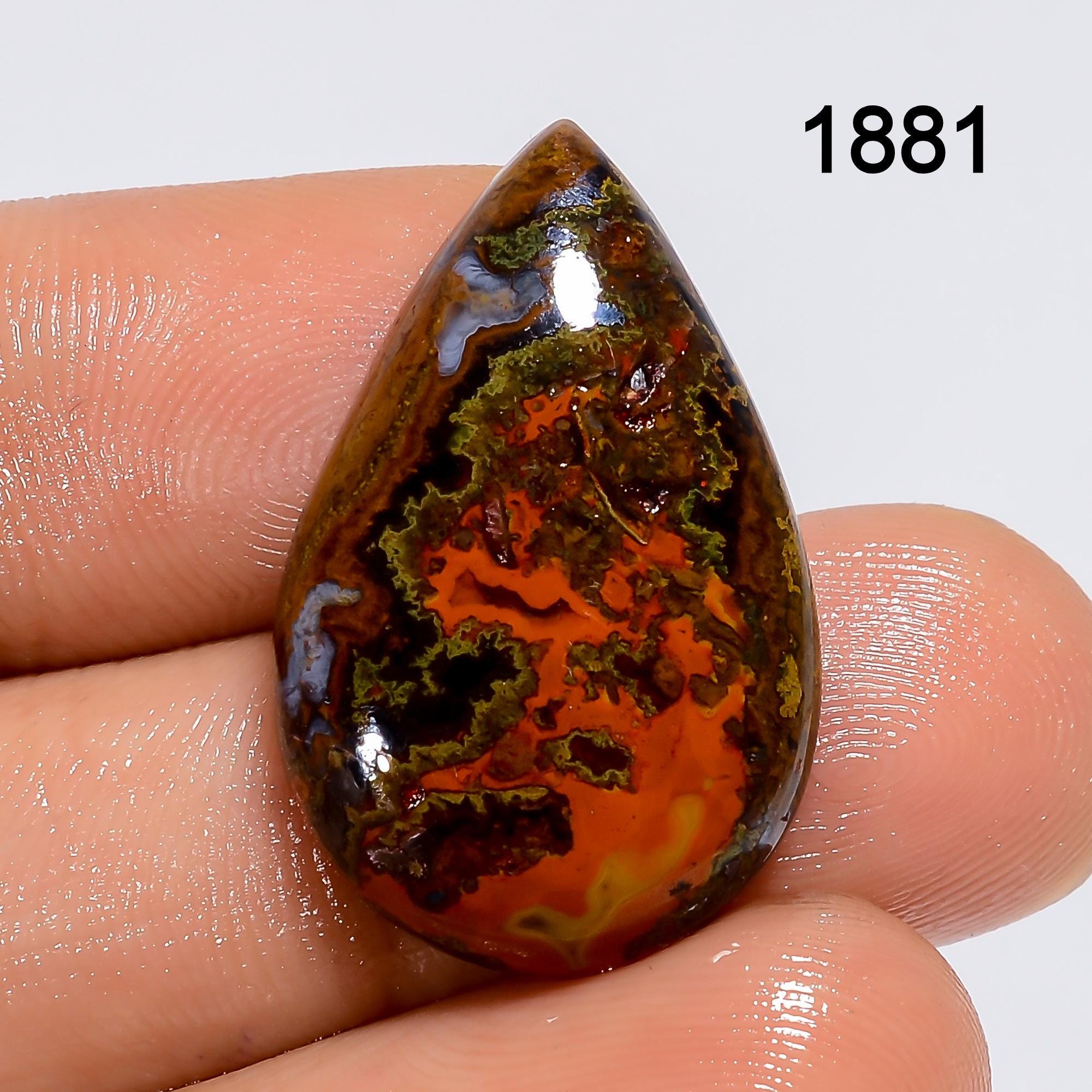 Natural Seam Agate Cabochon, AAA Quality Loose Gemstone - image 3