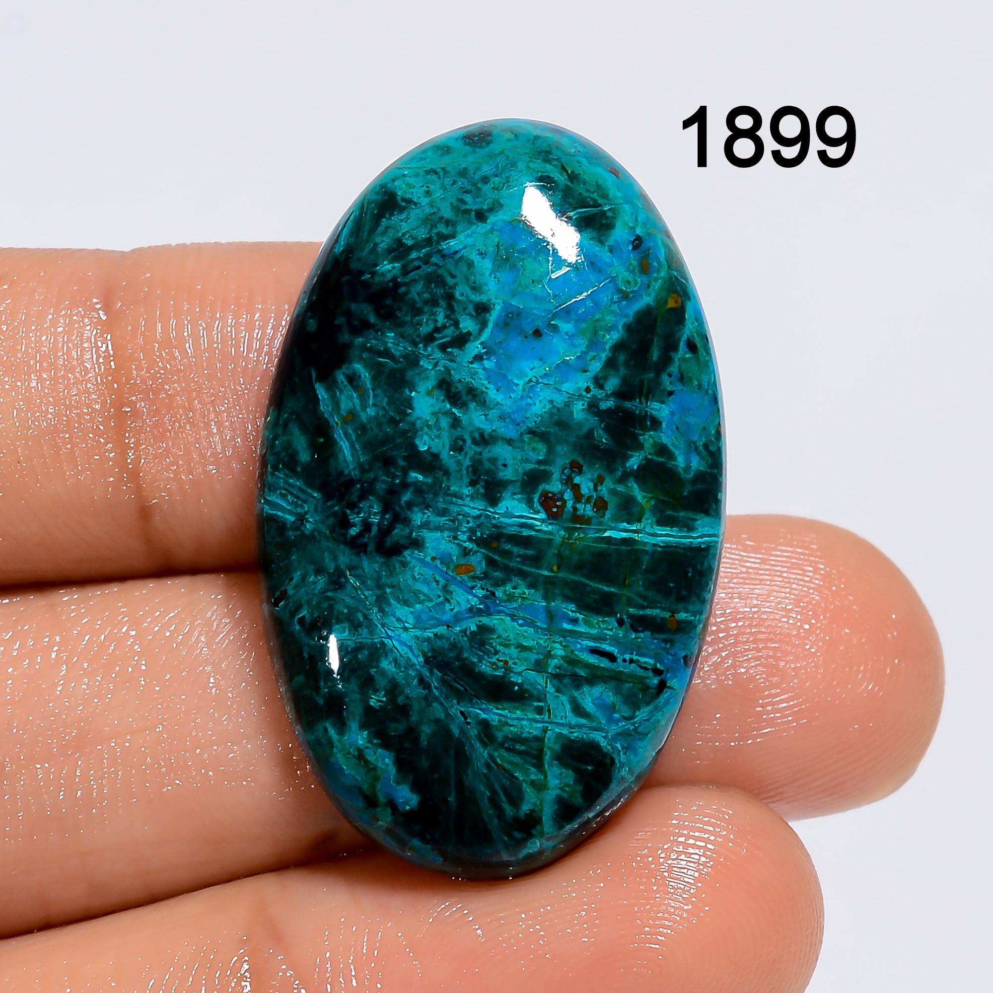 Natural Chrysocolla Cabochon: Designer Loose Gemstone for Jewelry Making - image 2