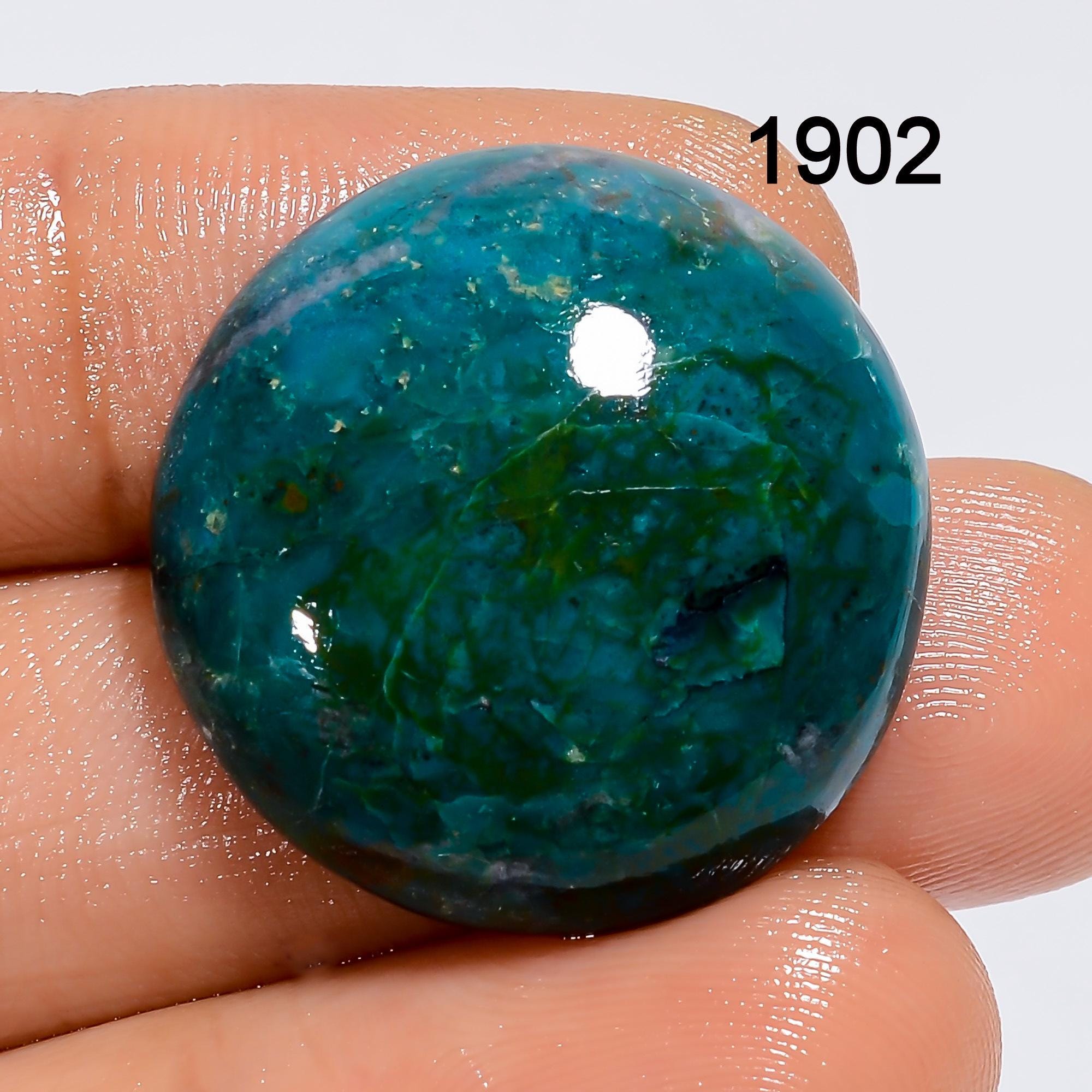 Natural Chrysocolla Gemstone, Top Quality, Smooth Designer Chrysocolla Cabochon, Loose Gemstone For Pendent Jewelry Maki - image 2