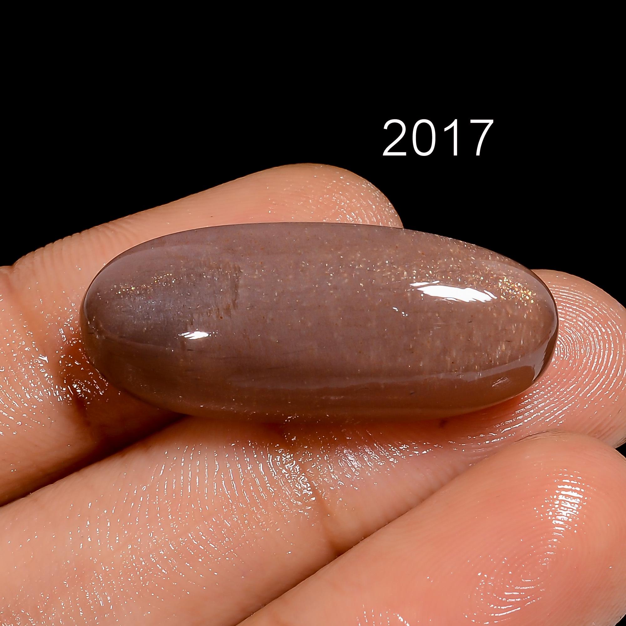 Natural Peach Moonstone Cabochon, Loose Gemstone, Jewelry Making - image 6