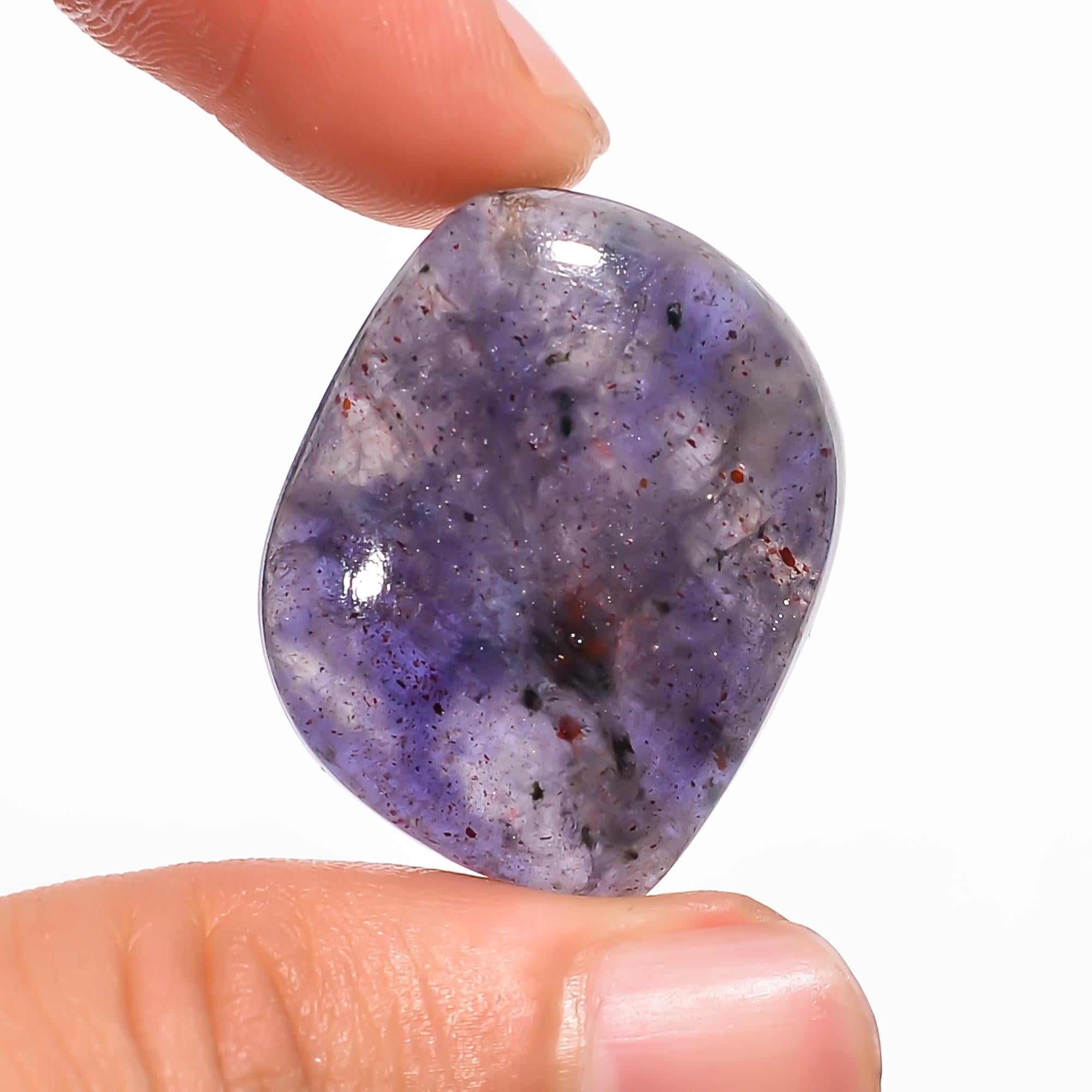 AAA Sunstone Iolite Cabochon: Loose Gemstone, 32 Cts (29X21X6 mm)