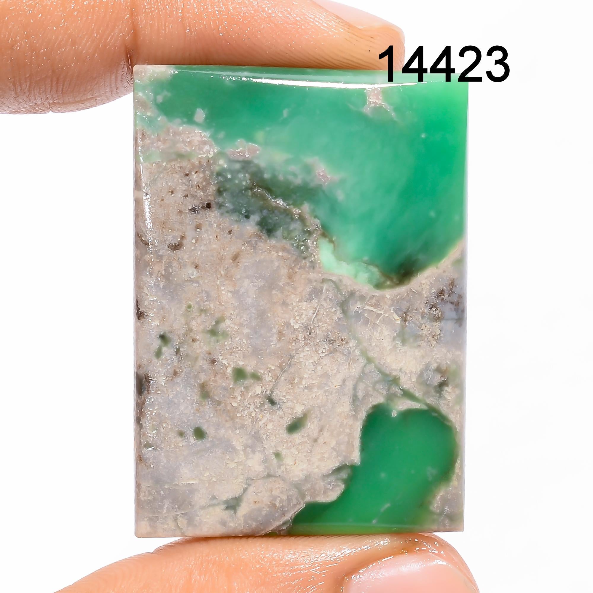 Green Variscite Gemstone Cabochon: AAA Quality Designer Crystal - image 3
