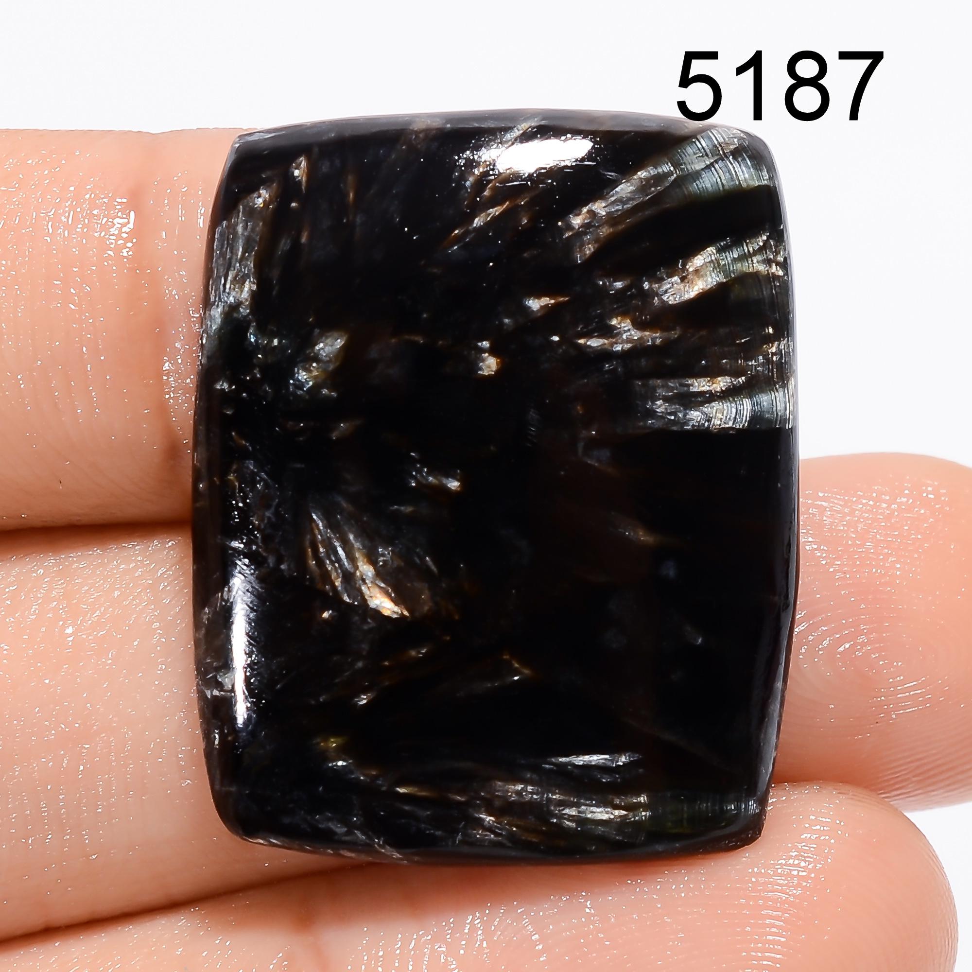 Golden Seraphinite Gemstone Cabochon, Designer Crystal Gemstone, DIY-ART-CRAFTS Pendant Necklace Jewelry making supply, 