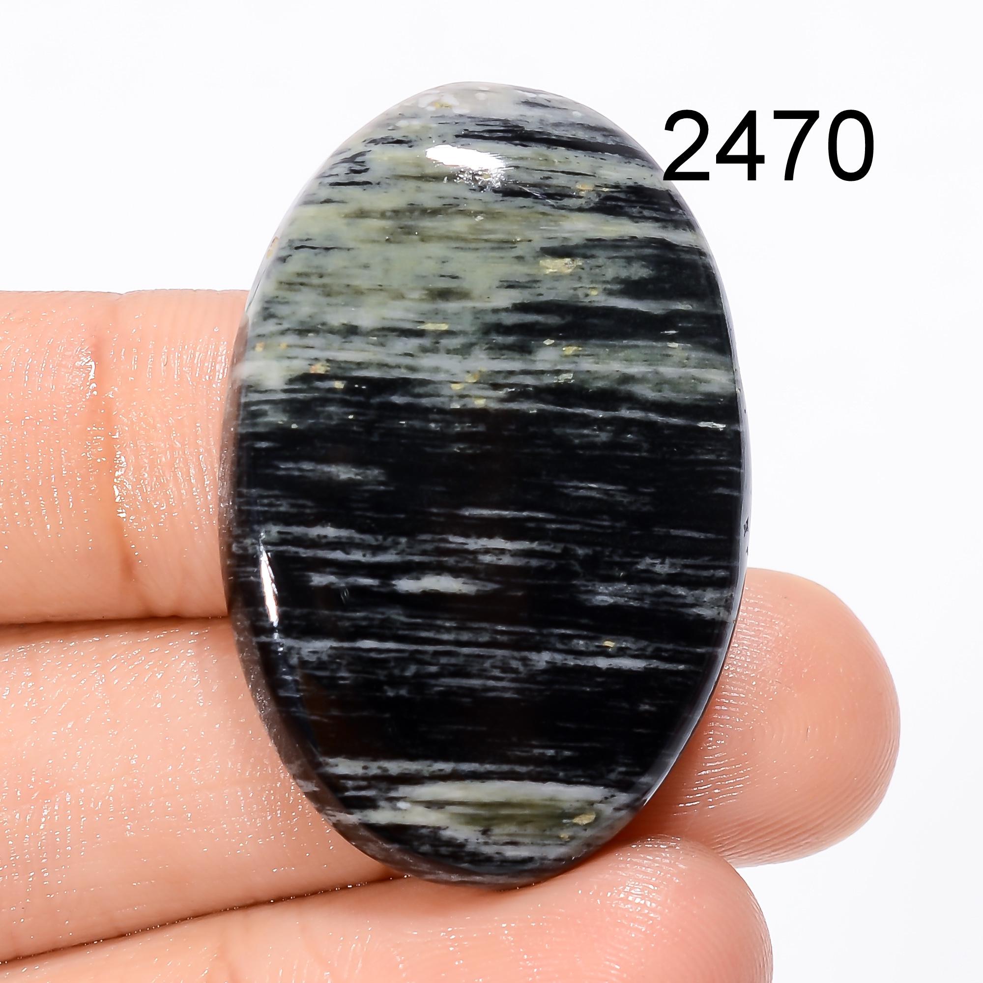Rare Natural Snakeskin Jasper Cabochon, Oval Gemstone, USA Origin