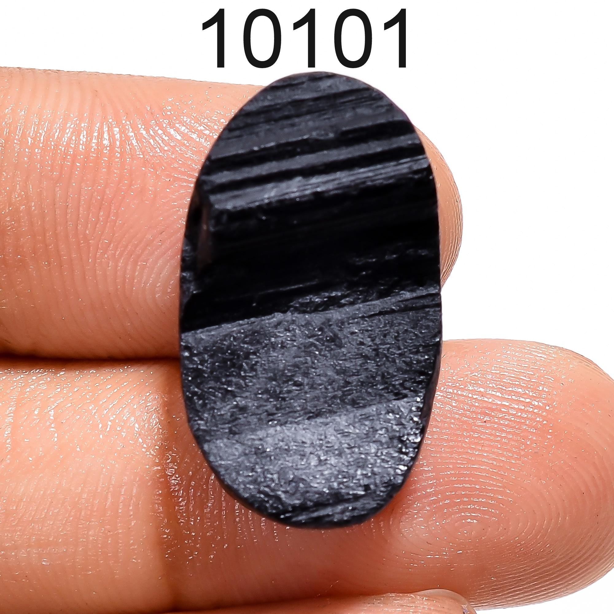 Black Tourmaline Druzy Gemstone, Natural Black Tourmaline Druzy Cabochon, Loose Gemstone For Jewelry Making Supply, Heal