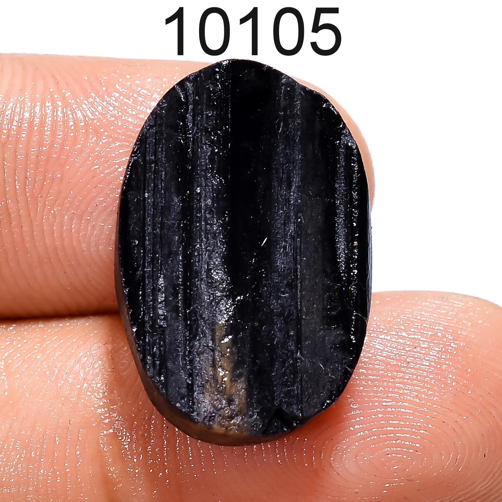 Black Tourmaline Druzy Gemstone, Natural Black Tourmaline Druzy Cabochon, Loose Gemstone For Jewelry Making Supply, Heal