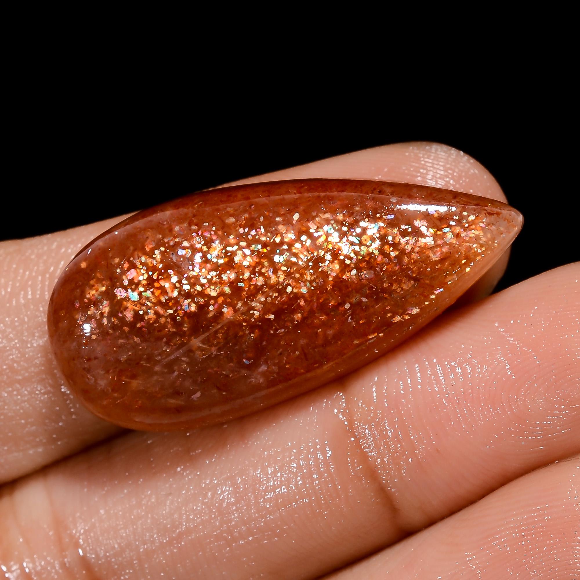 Natural Sunstone Cabochon, Loose Lot Gemstone, Jewelry Making