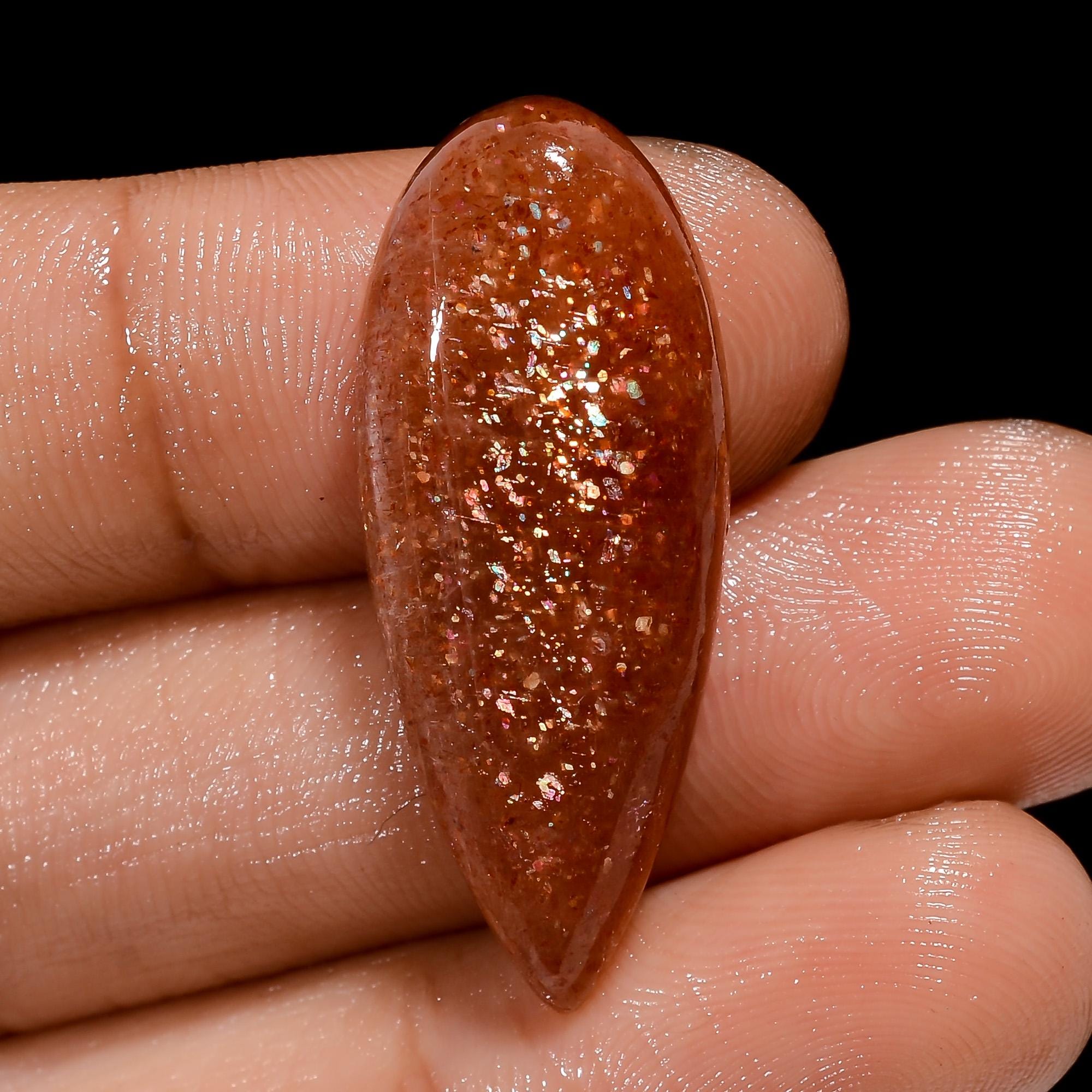 Natural Sunstone Cabochon, Loose Lot Gemstone, Jewelry Making - image 4
