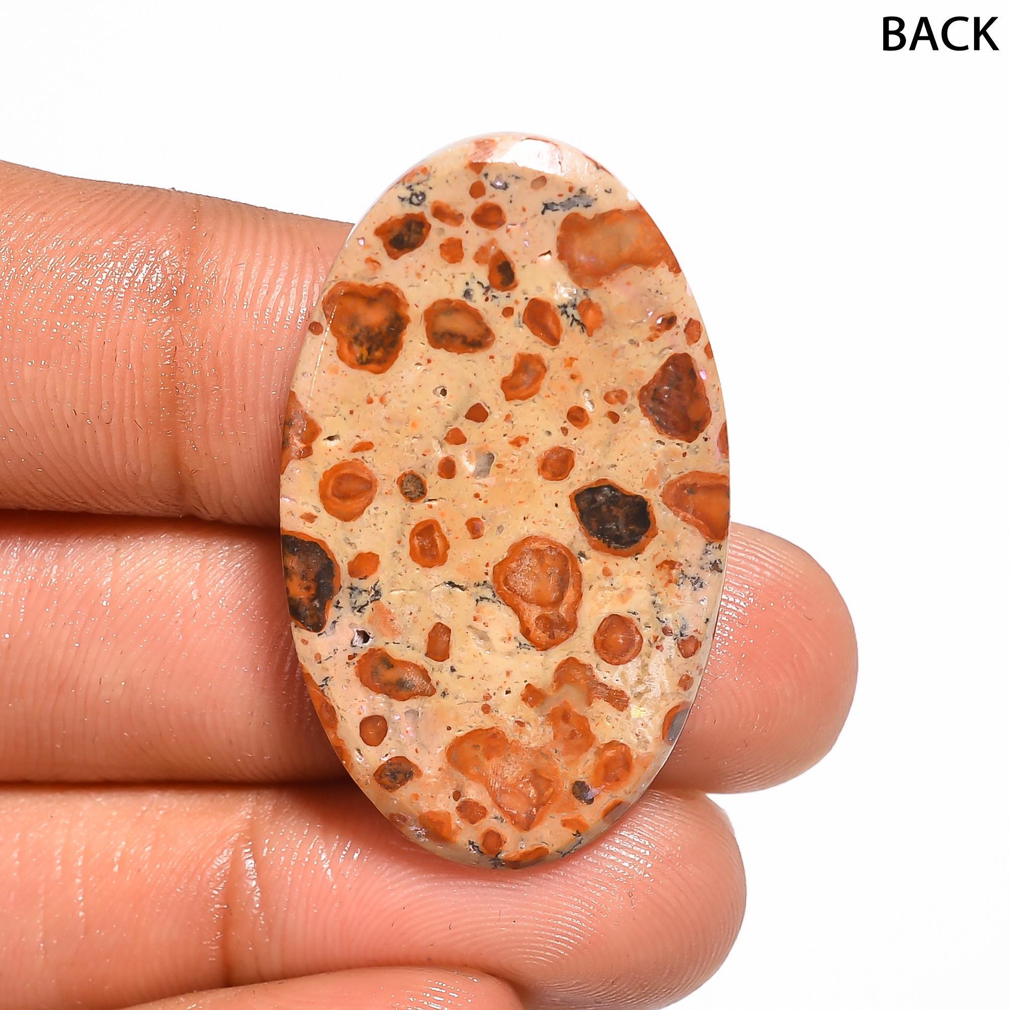 Natural Asteroid Jasper Gemstone, Oval Shape Asteroid Jasper Cabochon Gemstone, Designer Jasper For Jewelry Making Suppl - image 2