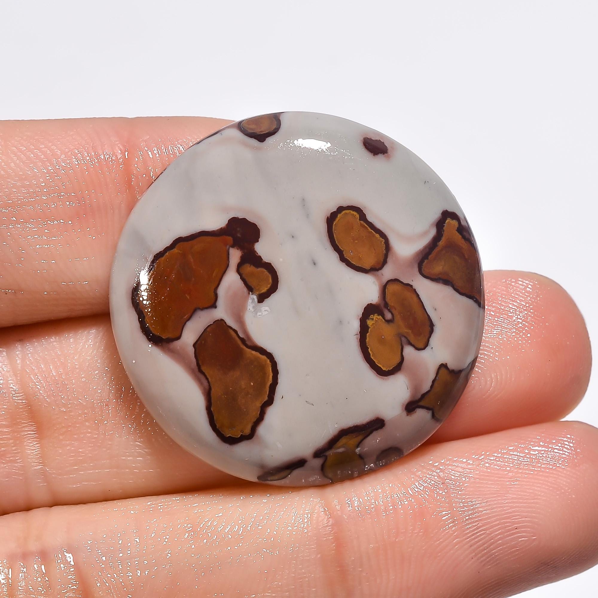 Coffee Bean Jasper Cabochon, Polished Gemstone, DIY Jewelry Making