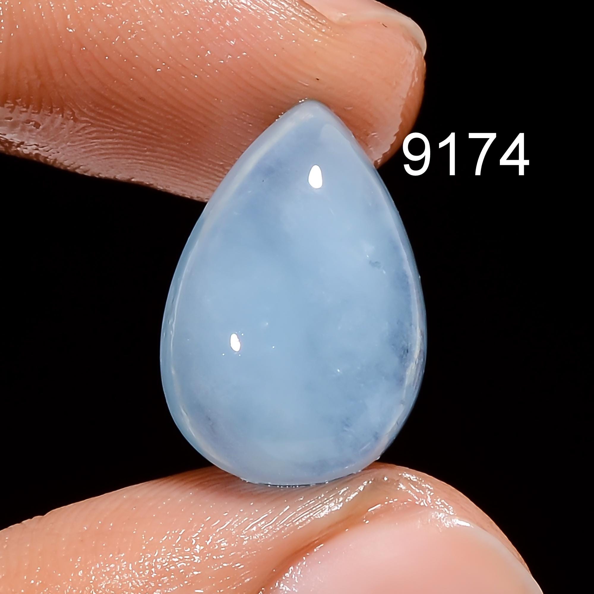 AAA Natural Blue Aquamarine Cabochons Loose Gemstone for Jewelry Making - image 4