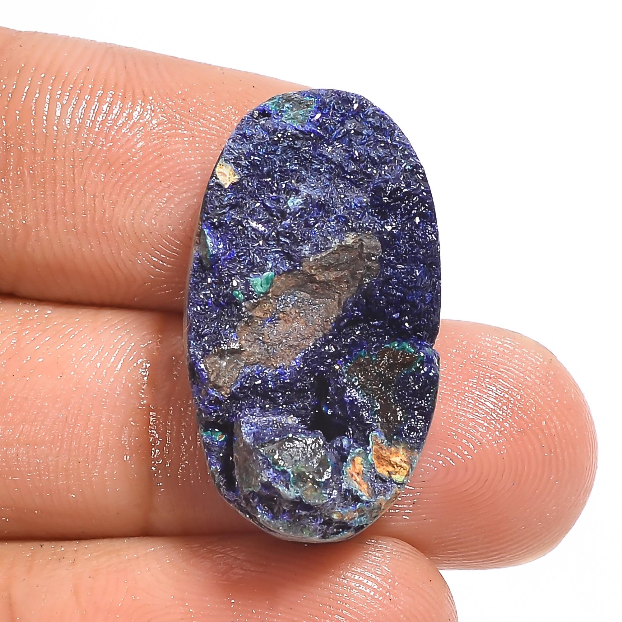 AAA Azurite Malachite Druzy Gemstone: Rare Loose Gem for Jewelry - image 7