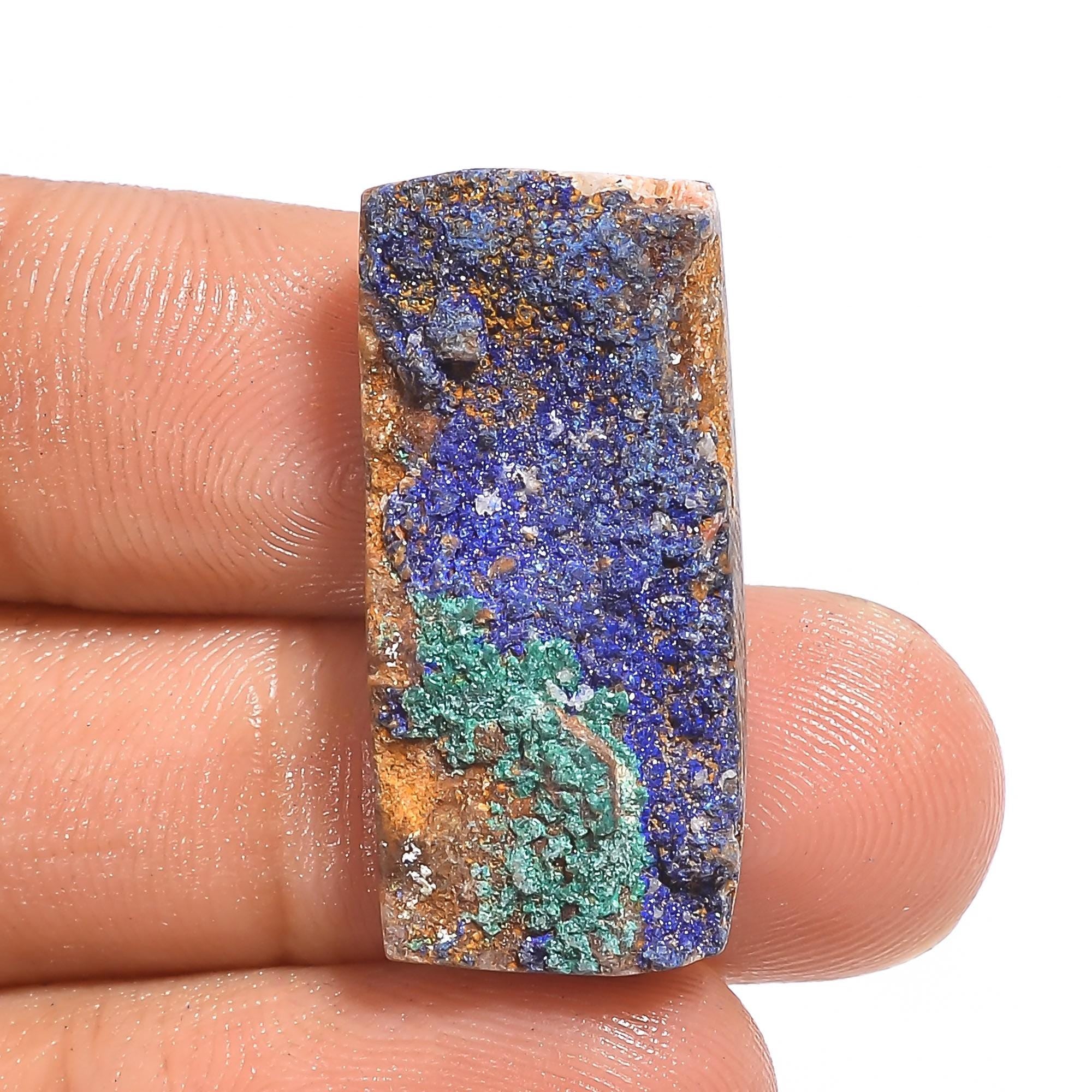 AAA Azurite Malachite Druzy Gemstone: Rare Loose Gem for Jewelry - image 4