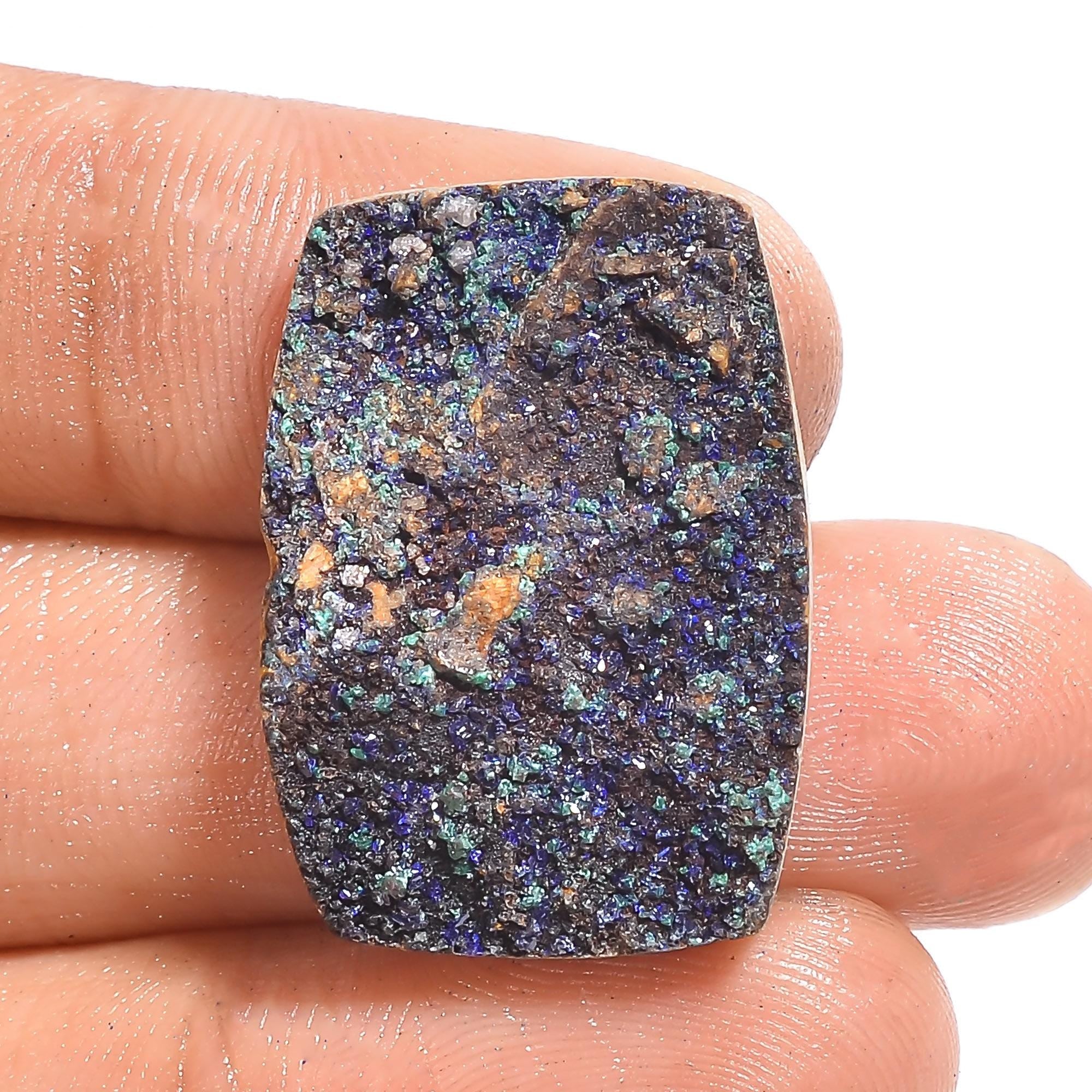 AAA Azurite Malachite Druzy Gemstone: Rare Loose Gem for Jewelry - image 3