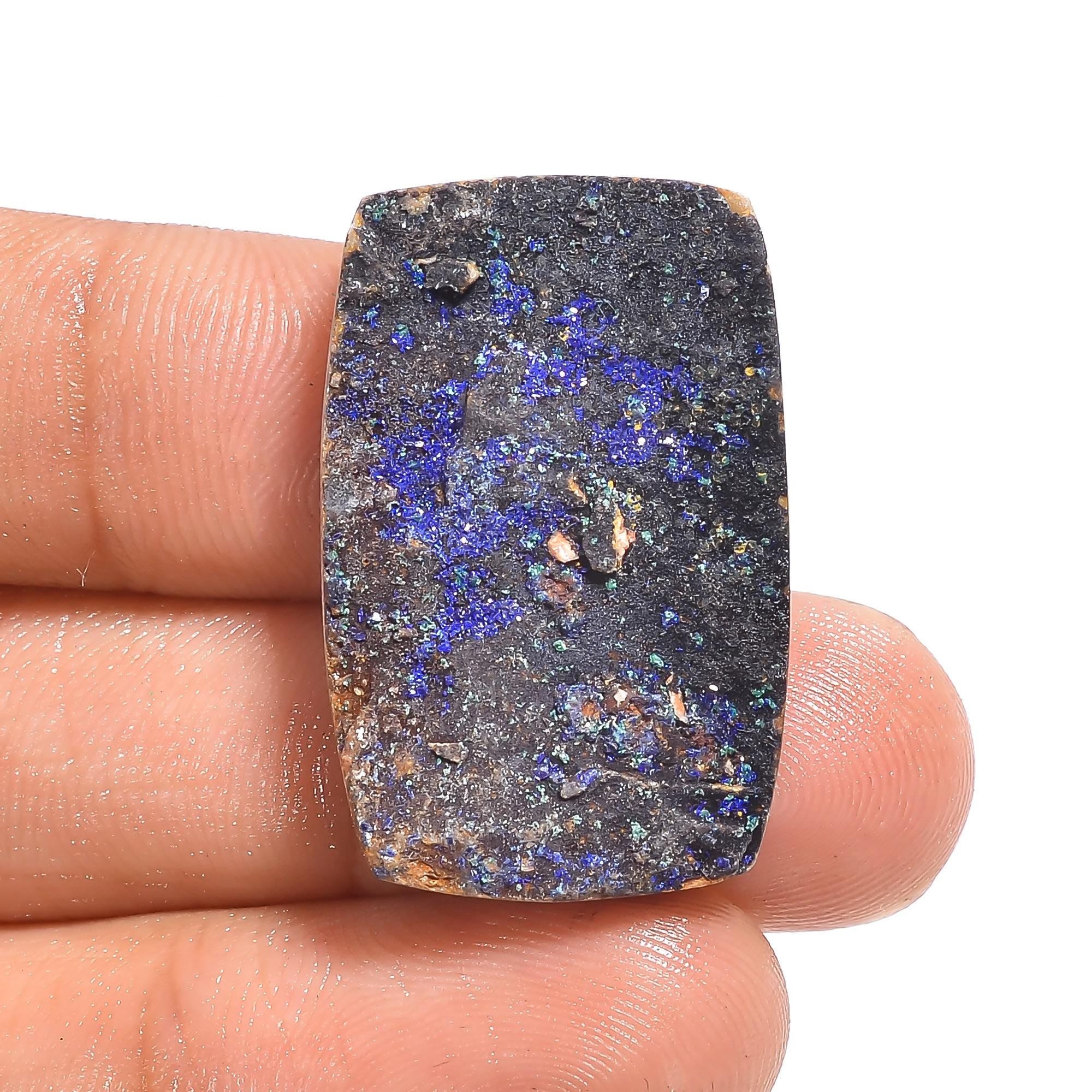 AAA Azurite Malachite Druzy Gemstone: Rare Loose Gem for Jewelry