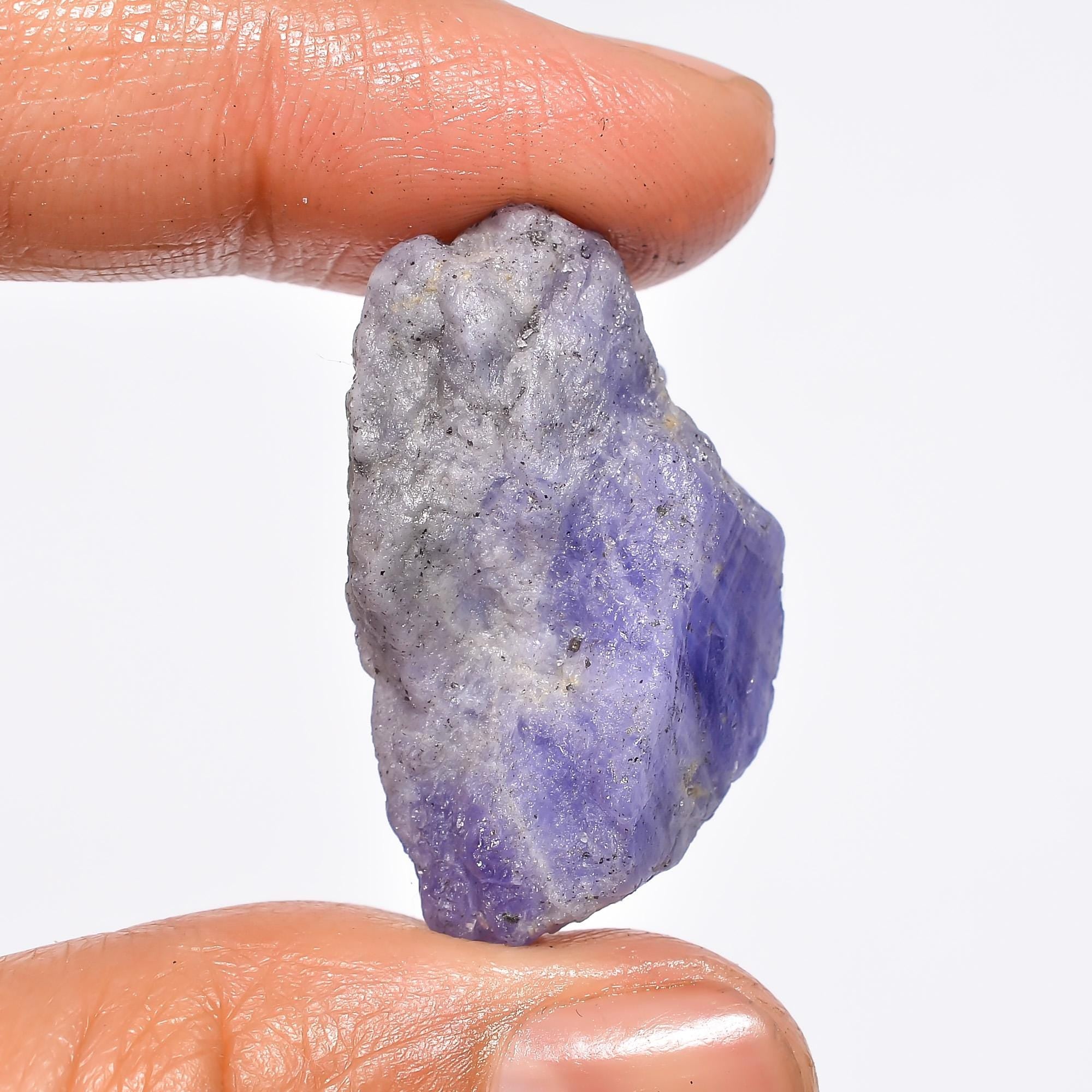 natural Blue Tanzanite Raw Gemstone (26X19X11 mm to 30X17X10 mm size)