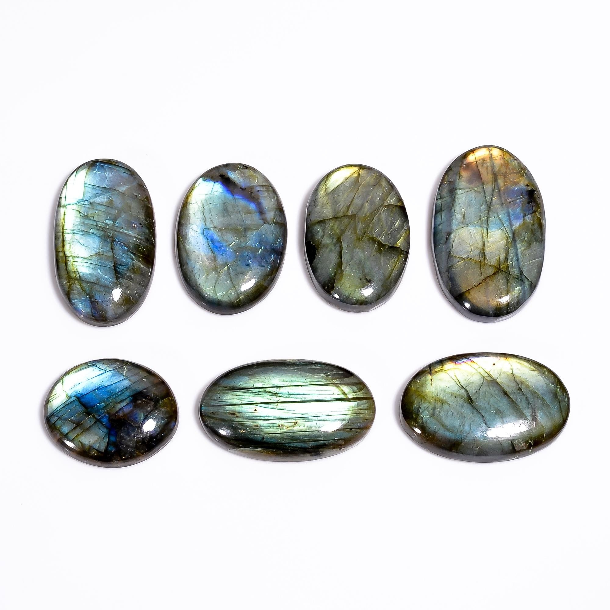 AAA Blue Labradorite Cabochons, Mixed Shape, Jewelry Making Stones - image 5