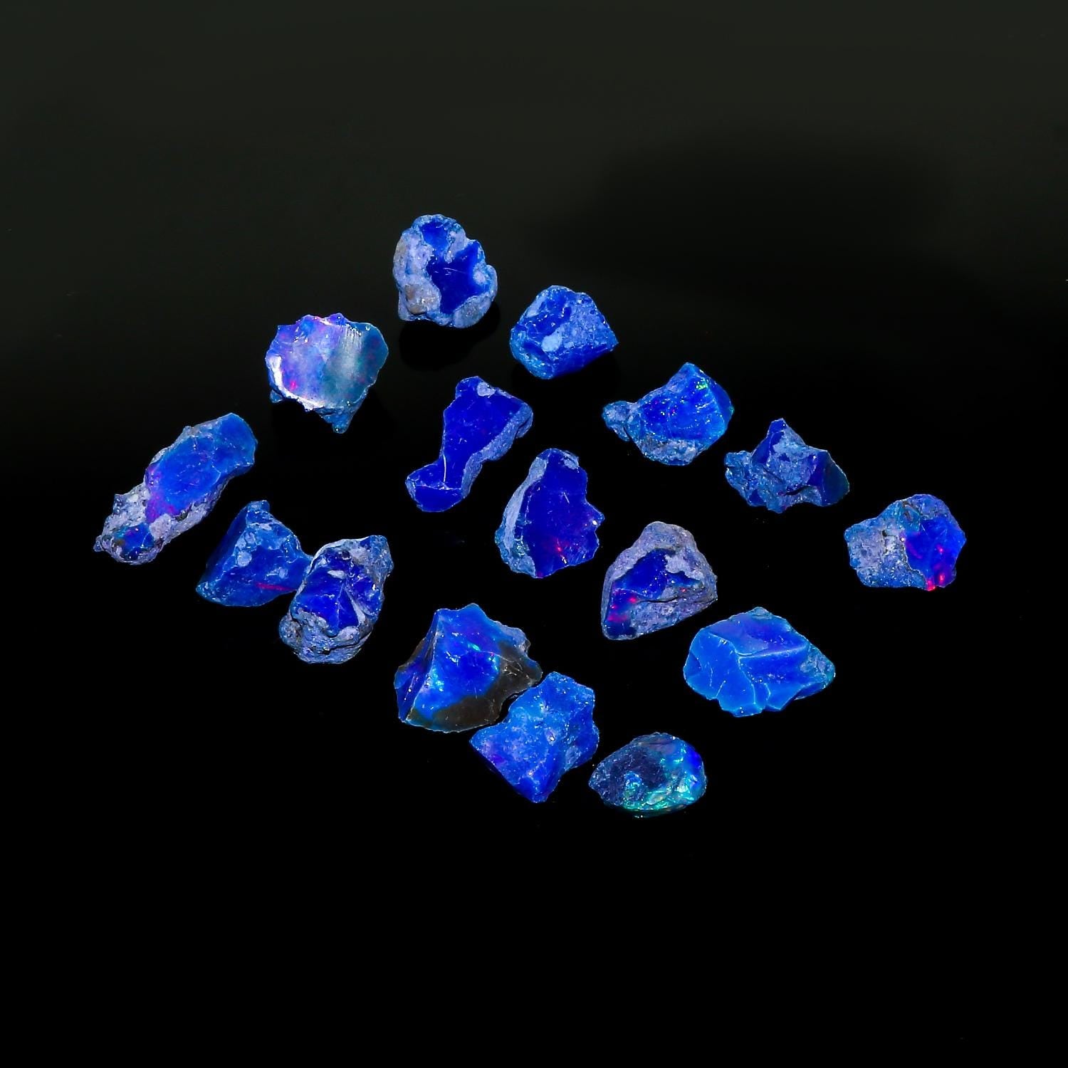 Raw Ethiopian Opal Crystals, Smoked Reiki Gemstone, Birthstone - image 2