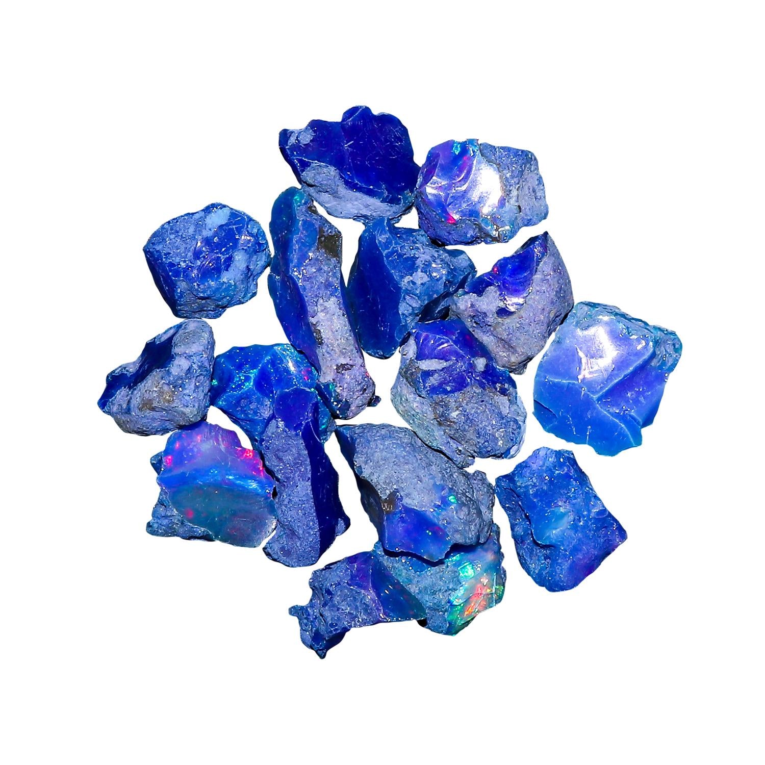 Raw Ethiopian Opal Crystals, Smoked Reiki Gemstone, Birthstone - image 3