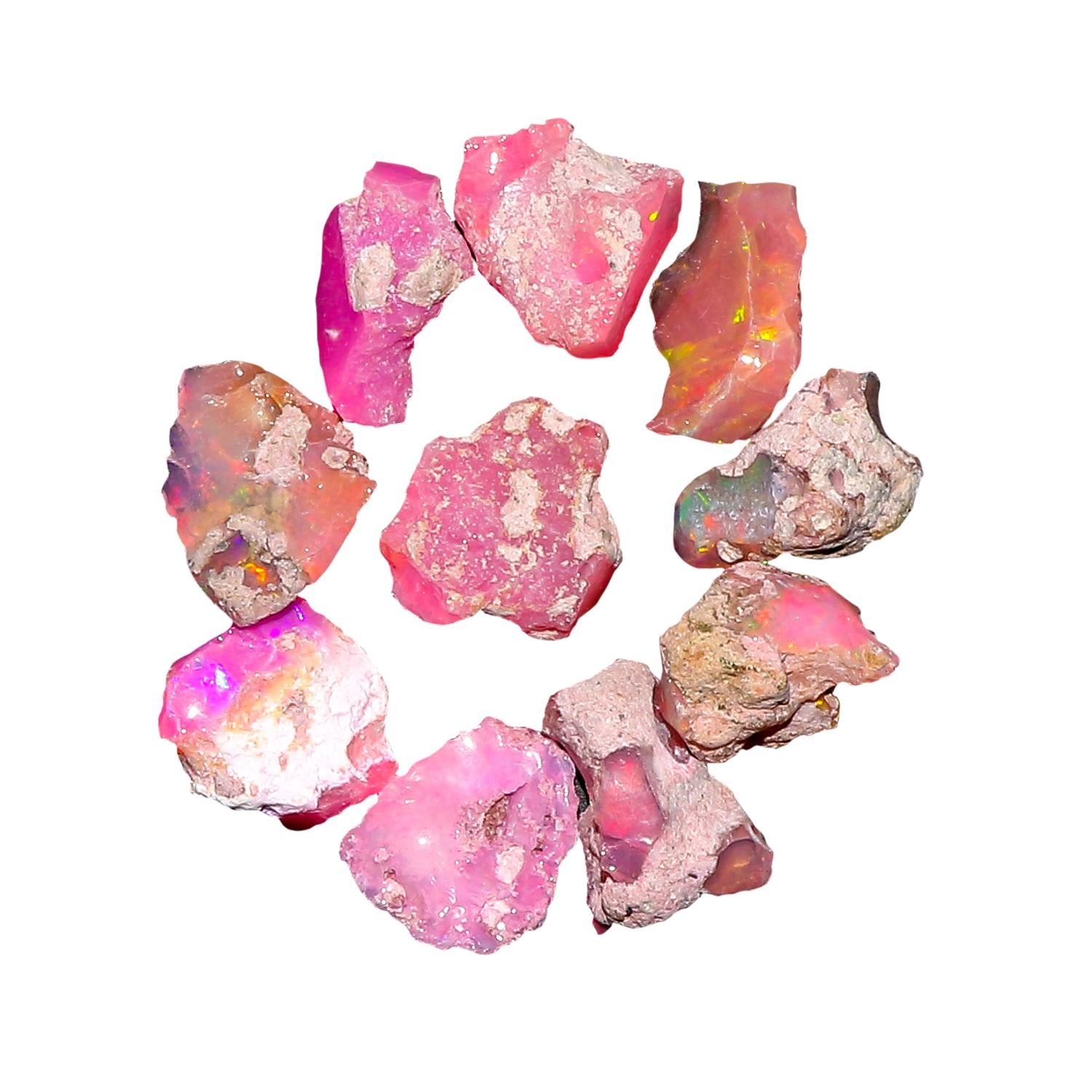 Raw Ethiopian Opal Crystals, AAA Grade Gemstone, Reiki Healing Crystal - image 8