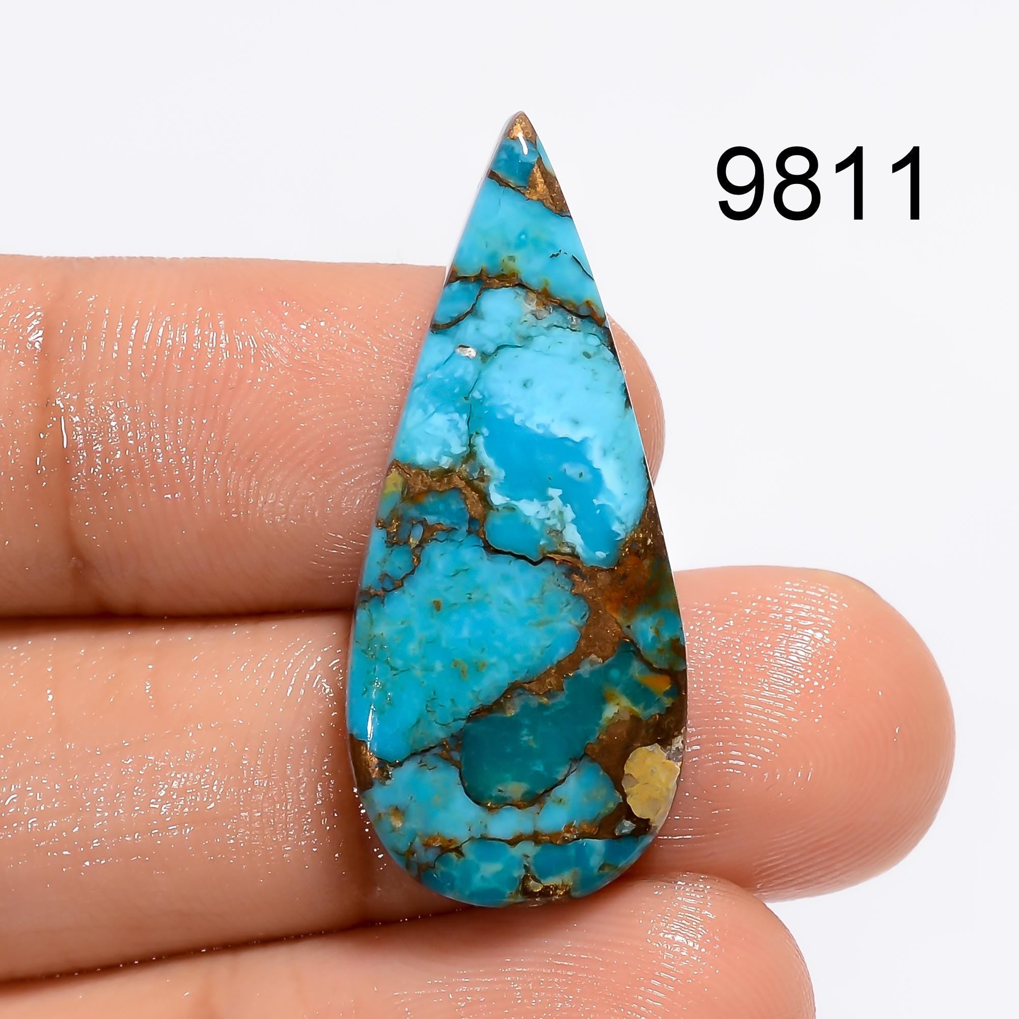 AAA Mohave Copper Turquoise Cabochon, Mix Shape Loose Gemstone