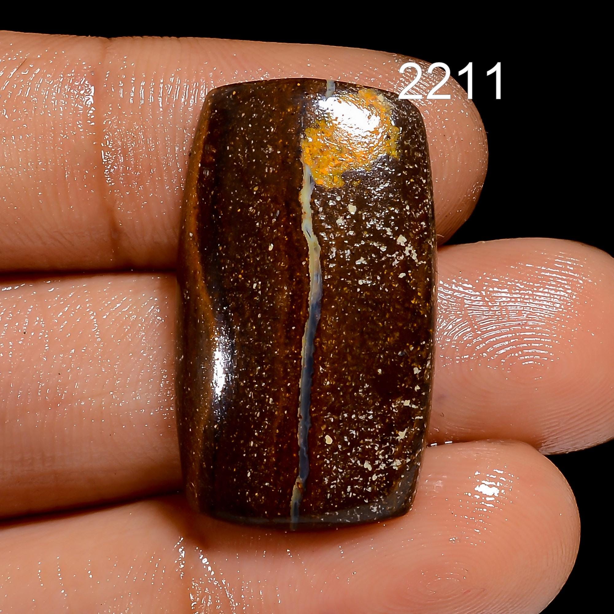 Natural Boulder Opal Cabochon, AAA Quality Loose Gemstone - image 6