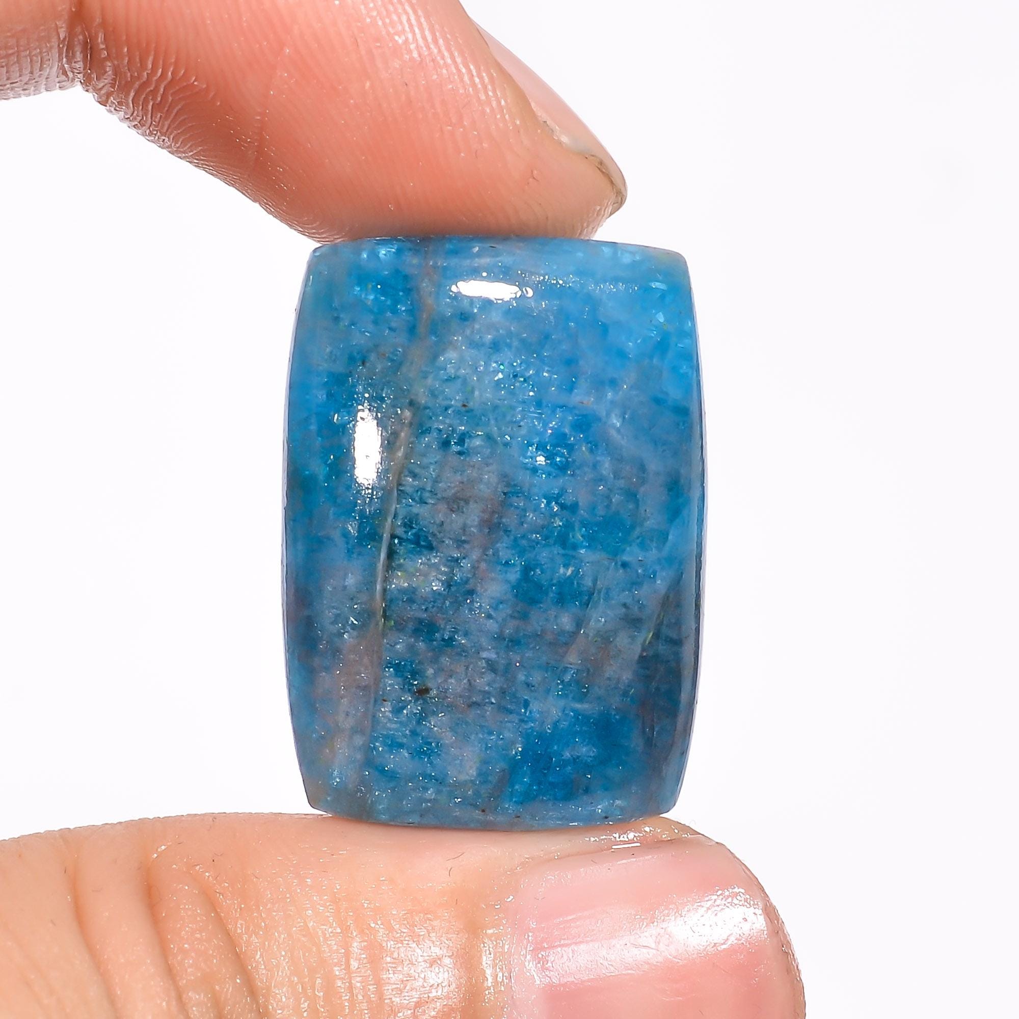 AAA Neon Blue Apatite Cabochon, Mixed Gemstone Pendant Jewelry Making