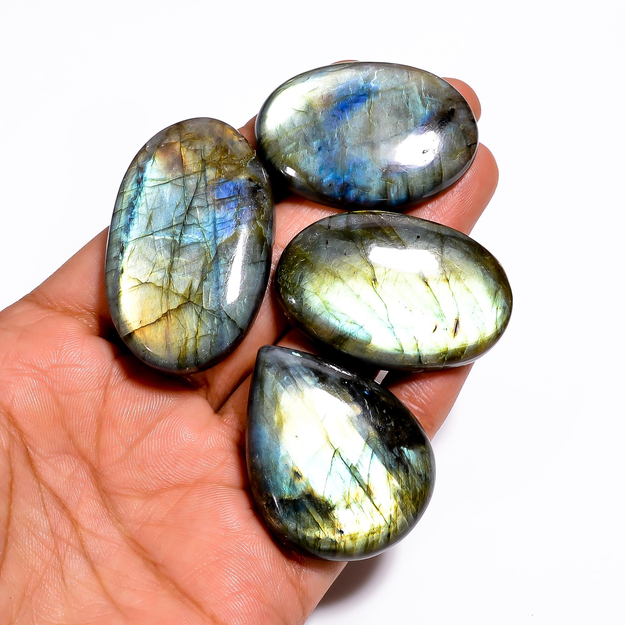 AAA Blue Labradorite Cabochons, Mixed Shape, Jewelry Making Stones