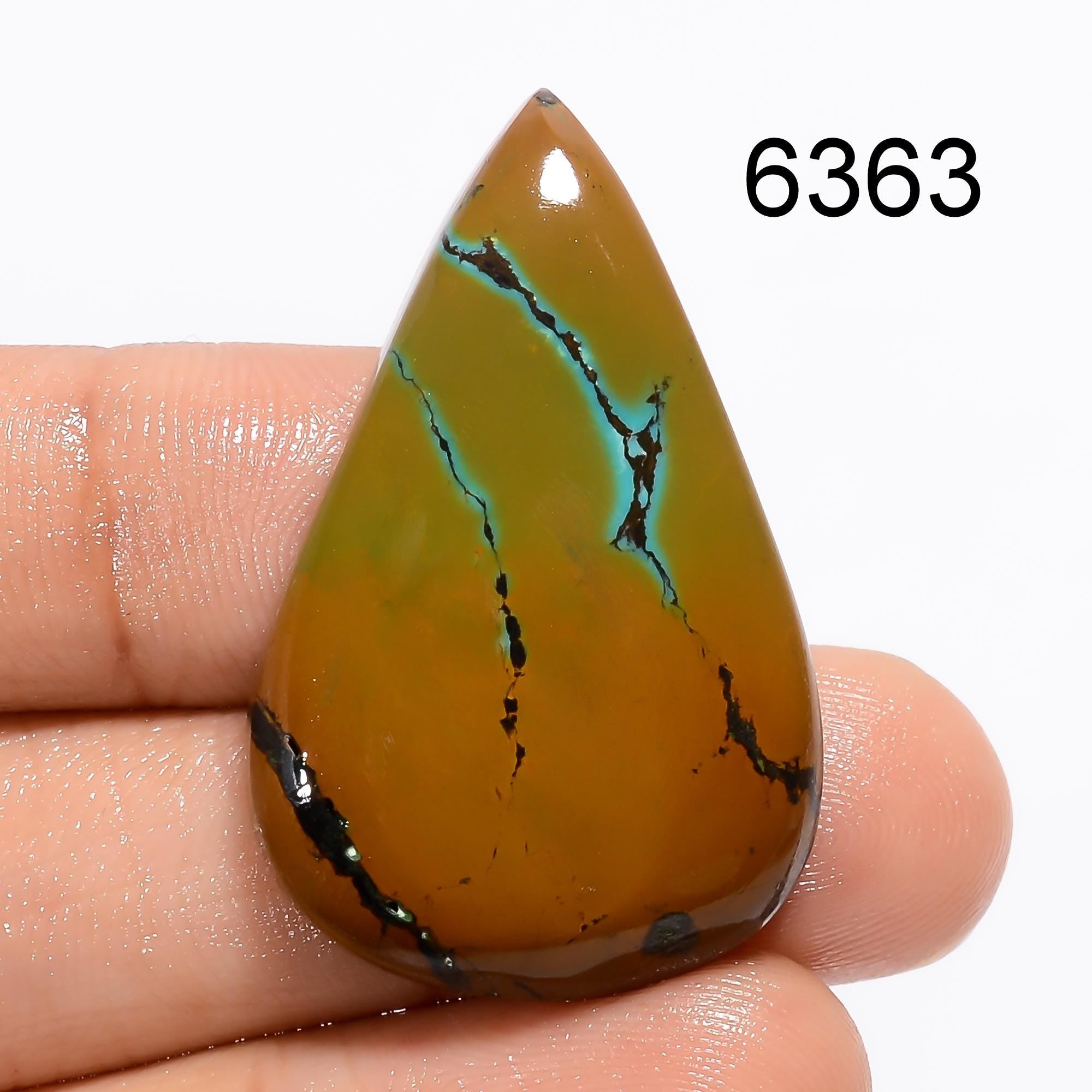 AAA Tibetan Turquoise Cabochon: Loose Gemstone - image 3