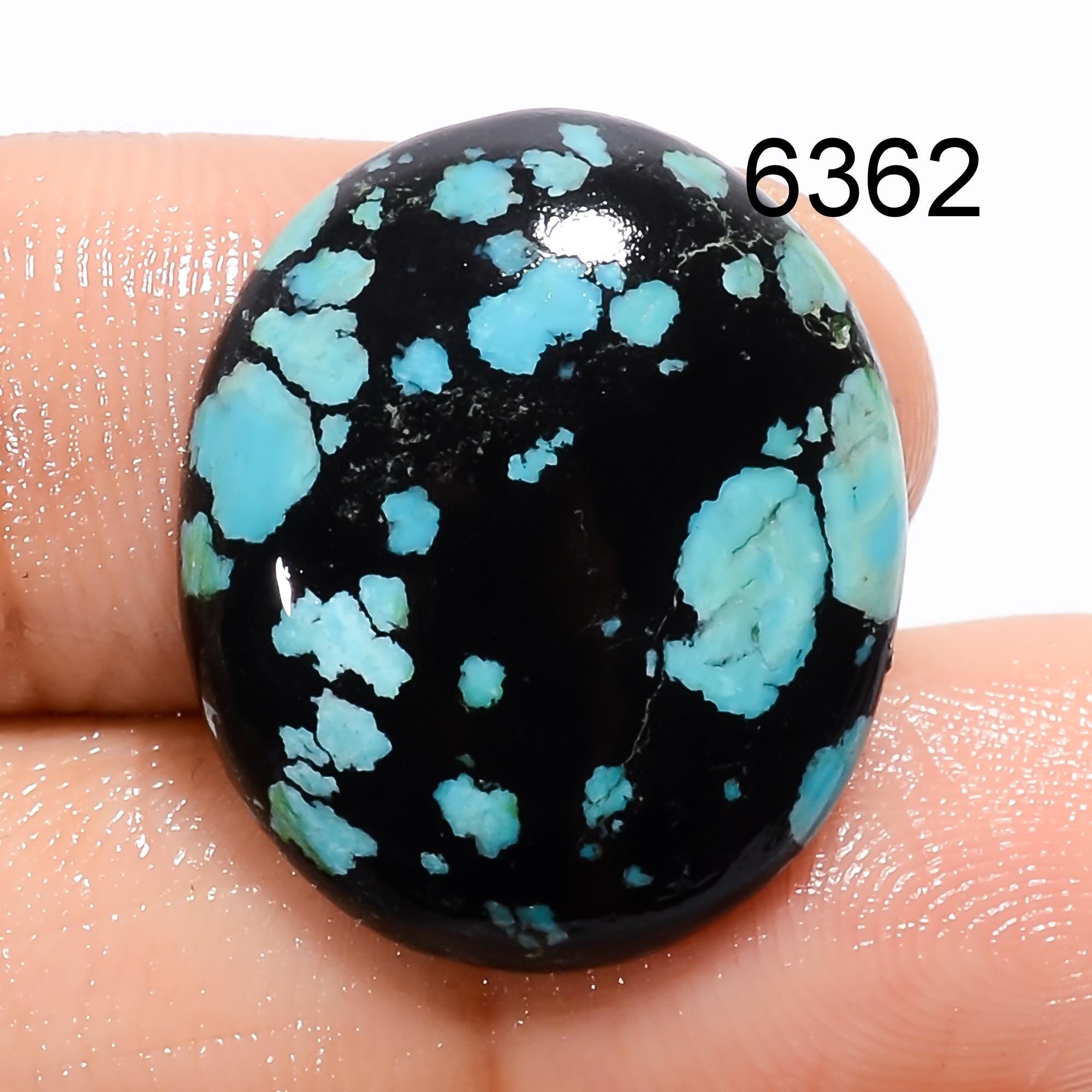 AAA Tibetan Turquoise Cabochon: Loose Gemstone - image 2