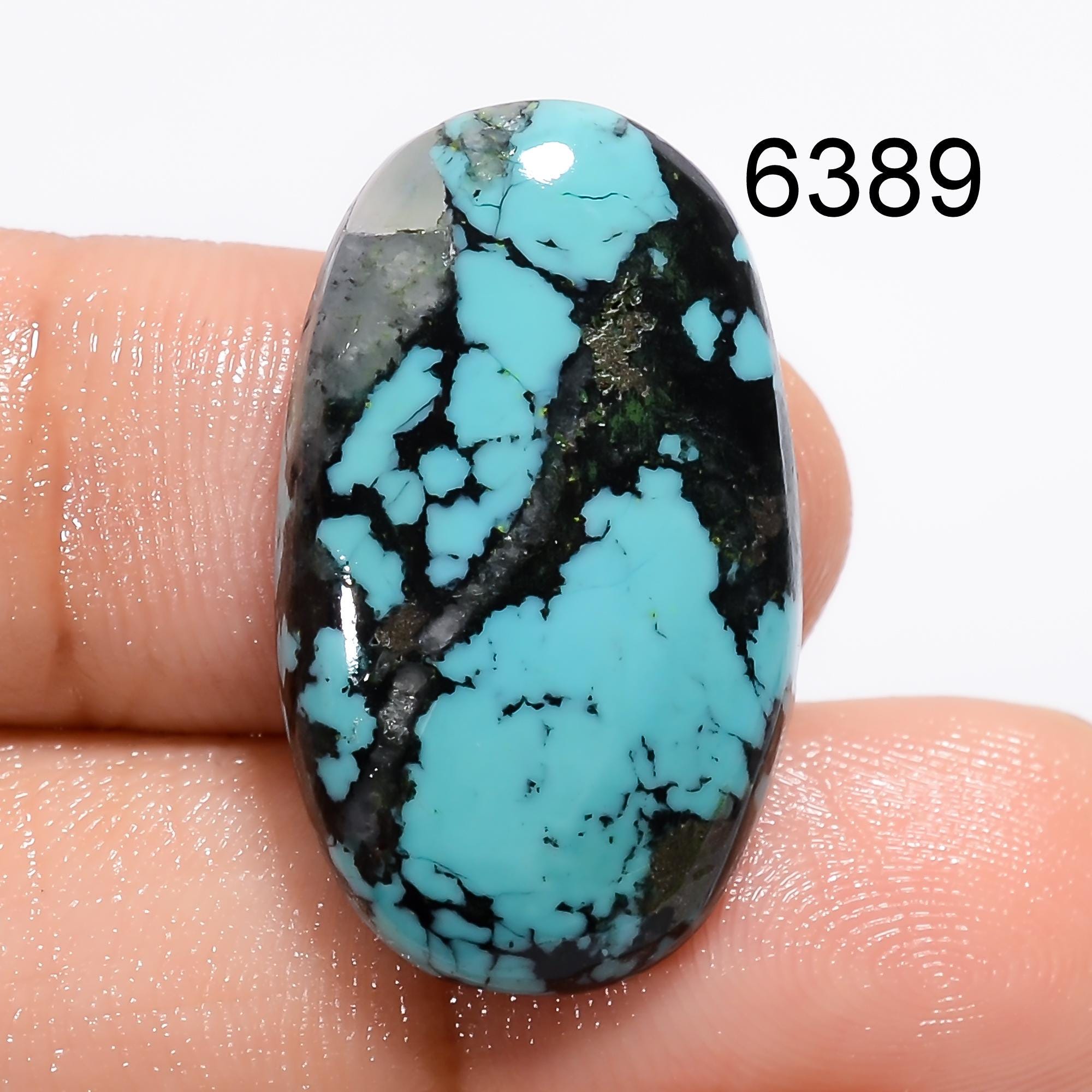 AAA Tibetan Turquoise Cabochon: Loose Gemstone - image 5