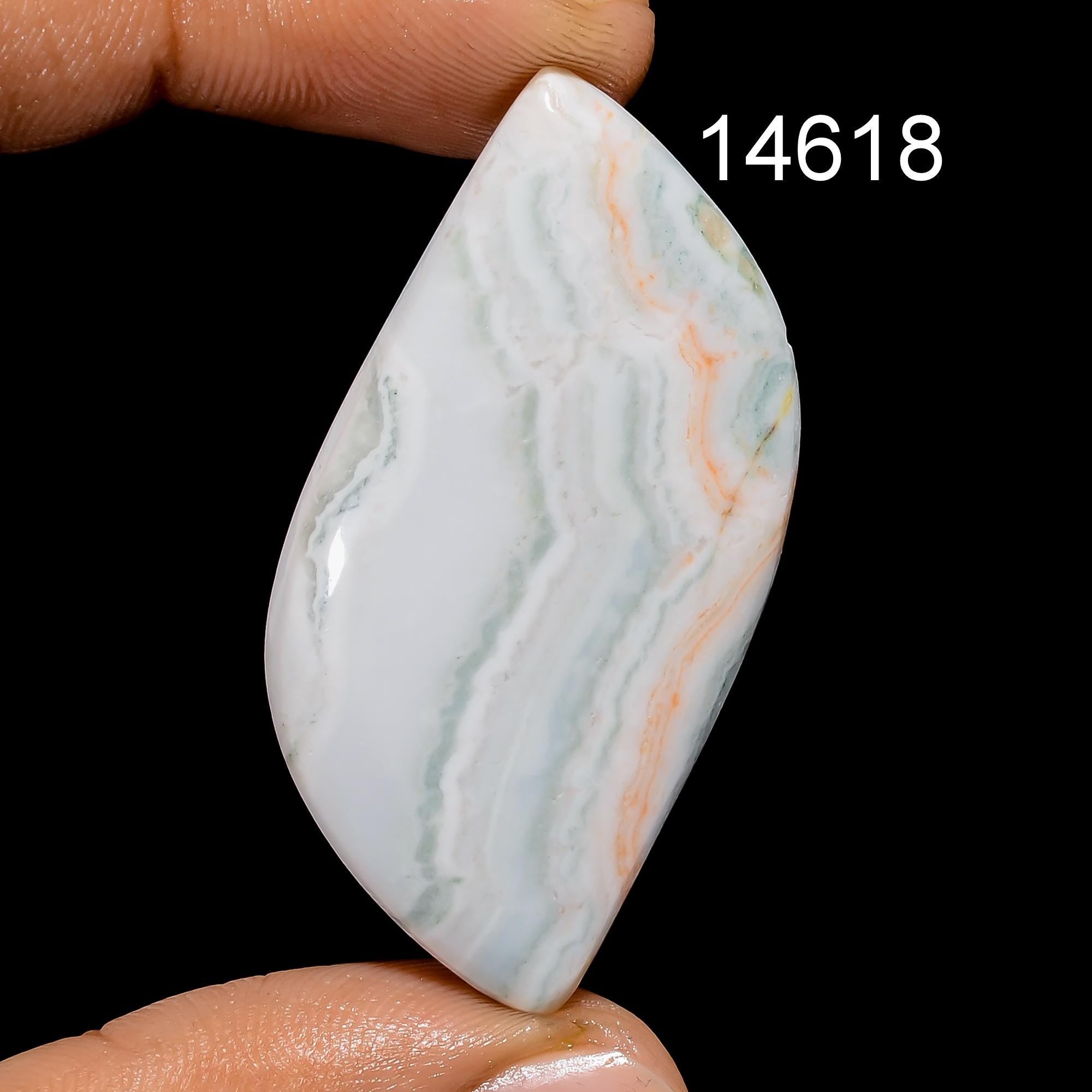 AAA Saturn Chalcedony Cabochon, Loose Gemstone, Jewelry Making - image 6