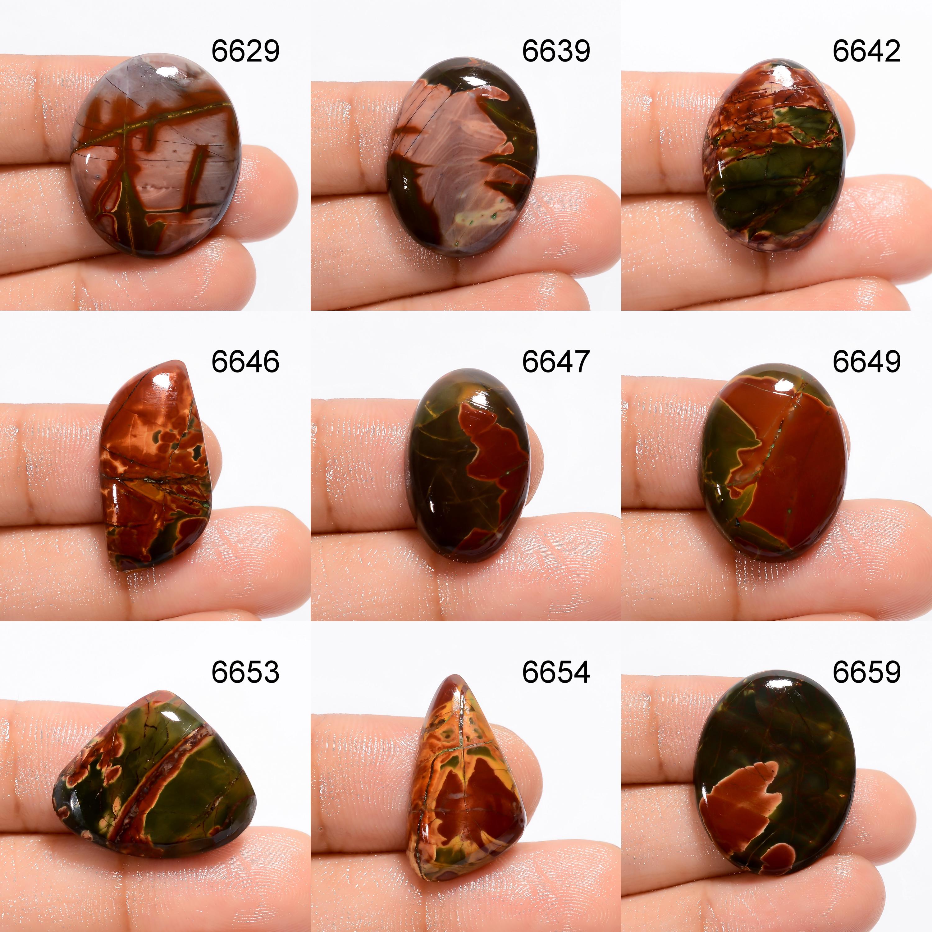 AAA Cherry Creek Jasper Cabochon, Loose Gemstone, Jewelry Making - image 2