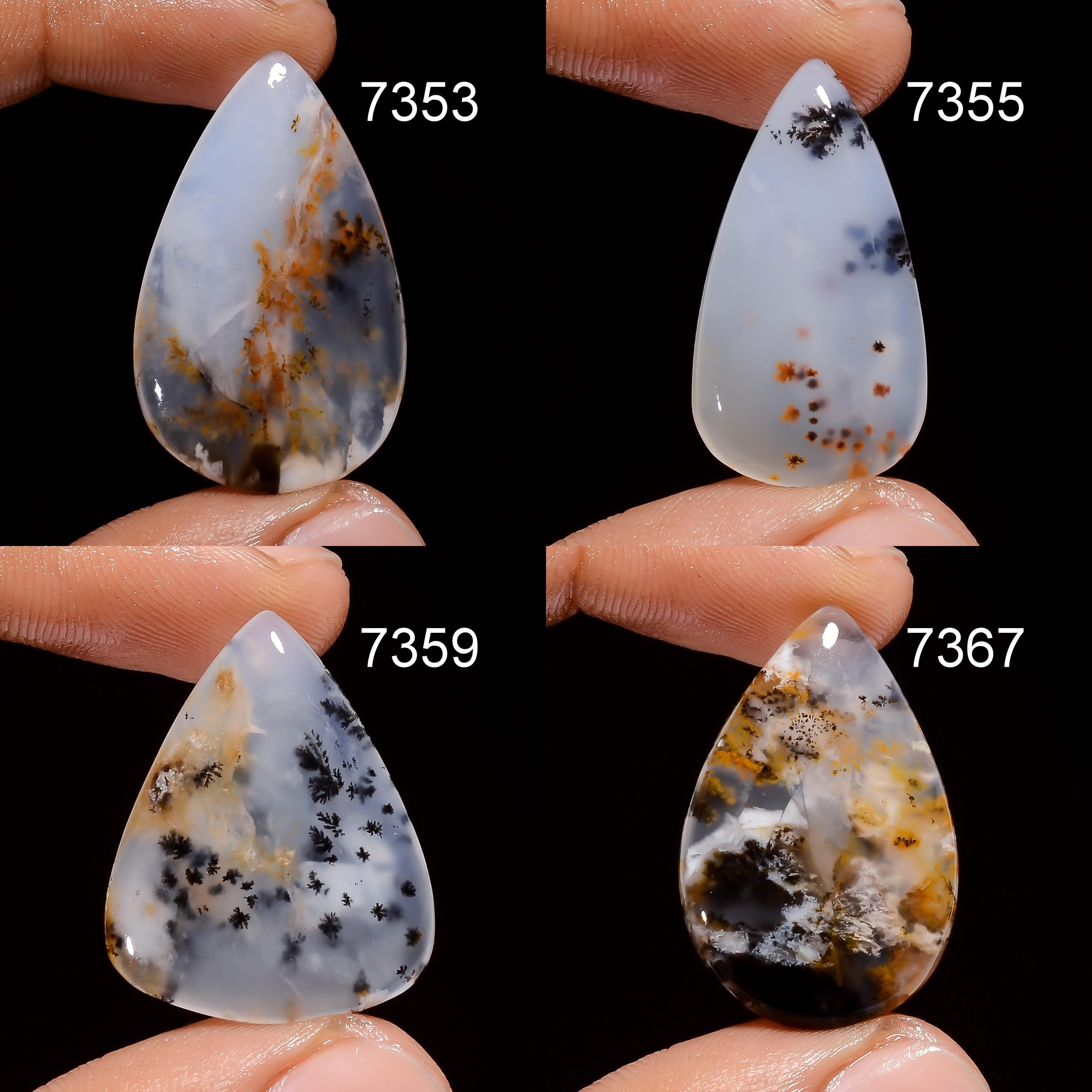 Natural Dendritic Agate Cabochon: Mix Shape Gemstone, AAA Quality Healing Gemstone - image 5