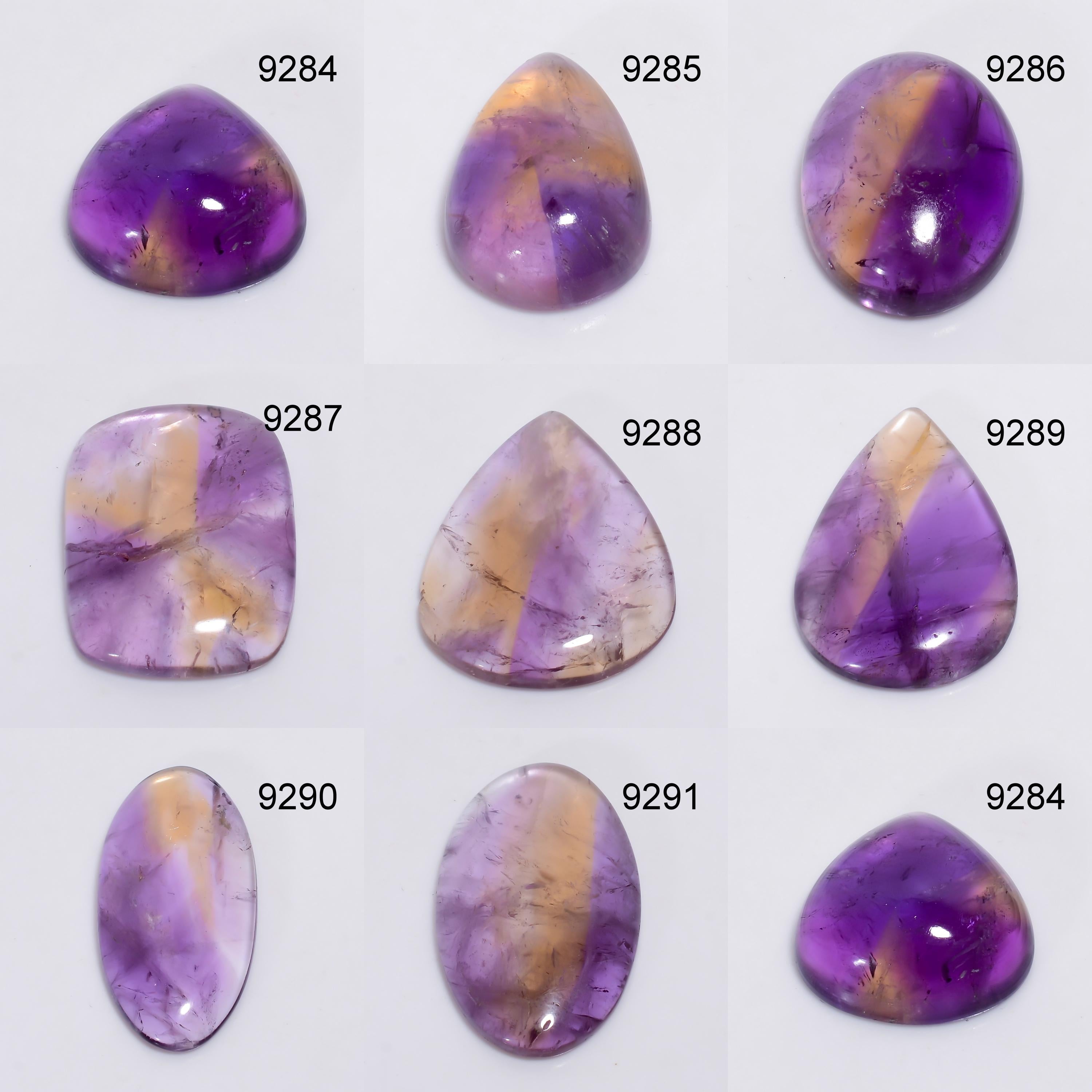 Natural Ametrine Cabochon, Loose Bulk Gemstone, Jewelry Making Supply - image 2