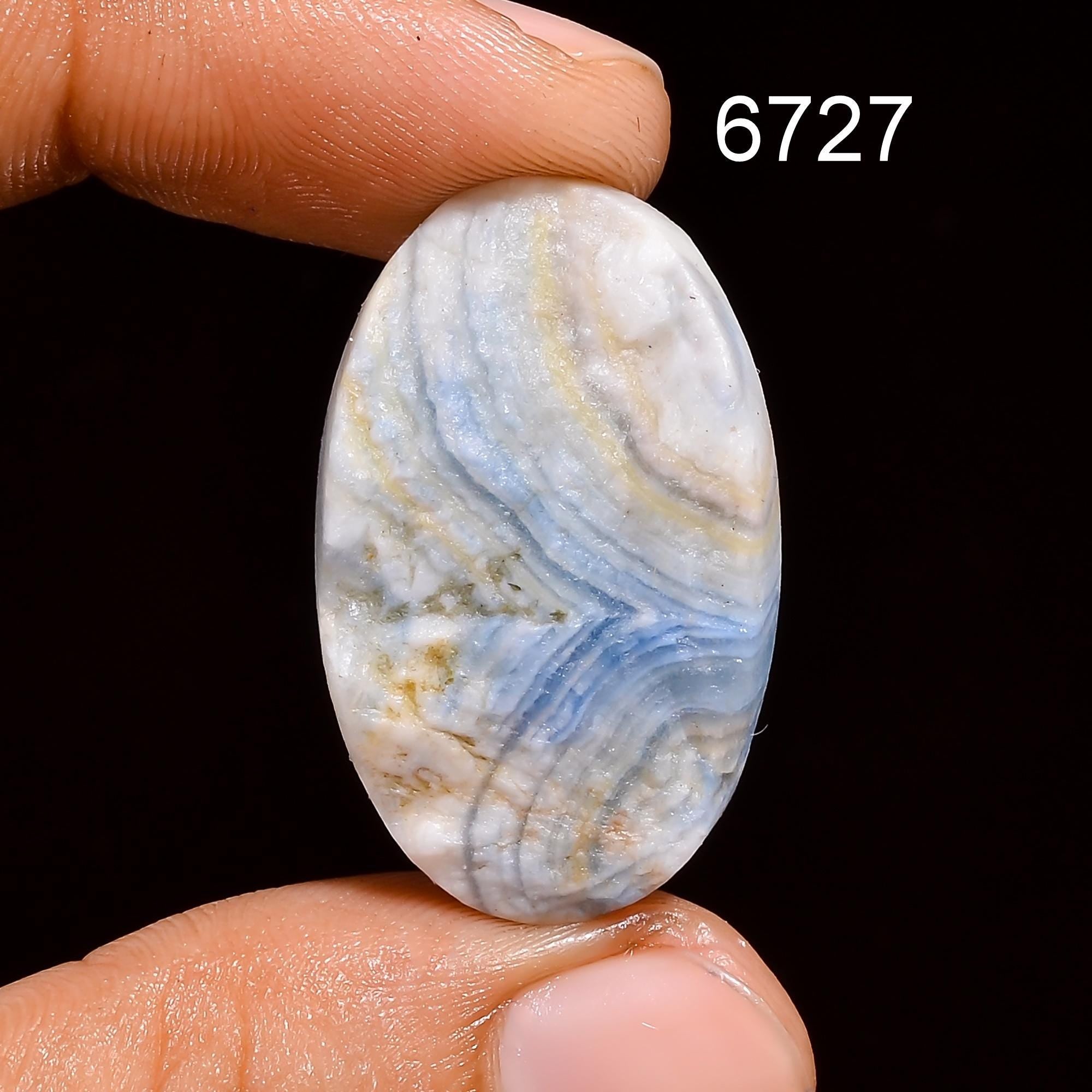 Natural Scheelite Druzy Blue Loose Gemstone for Wire Wrapping Pendant Making - image 3