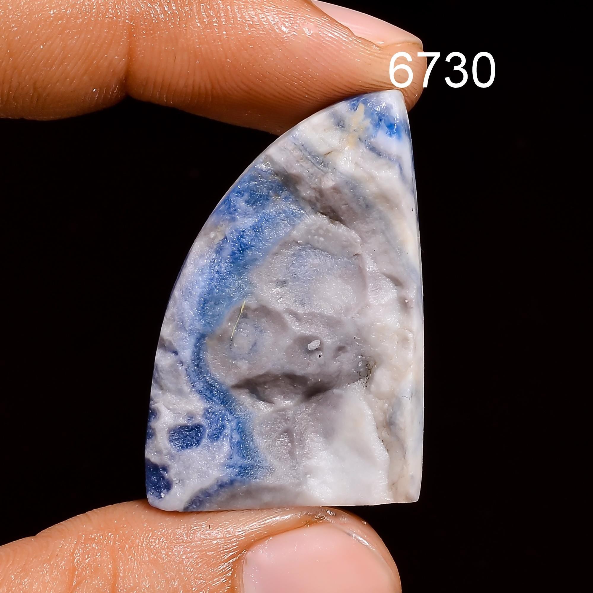 Natural Scheelite Druzy Blue Loose Gemstone for Wire Wrapping Pendant Making - image 5