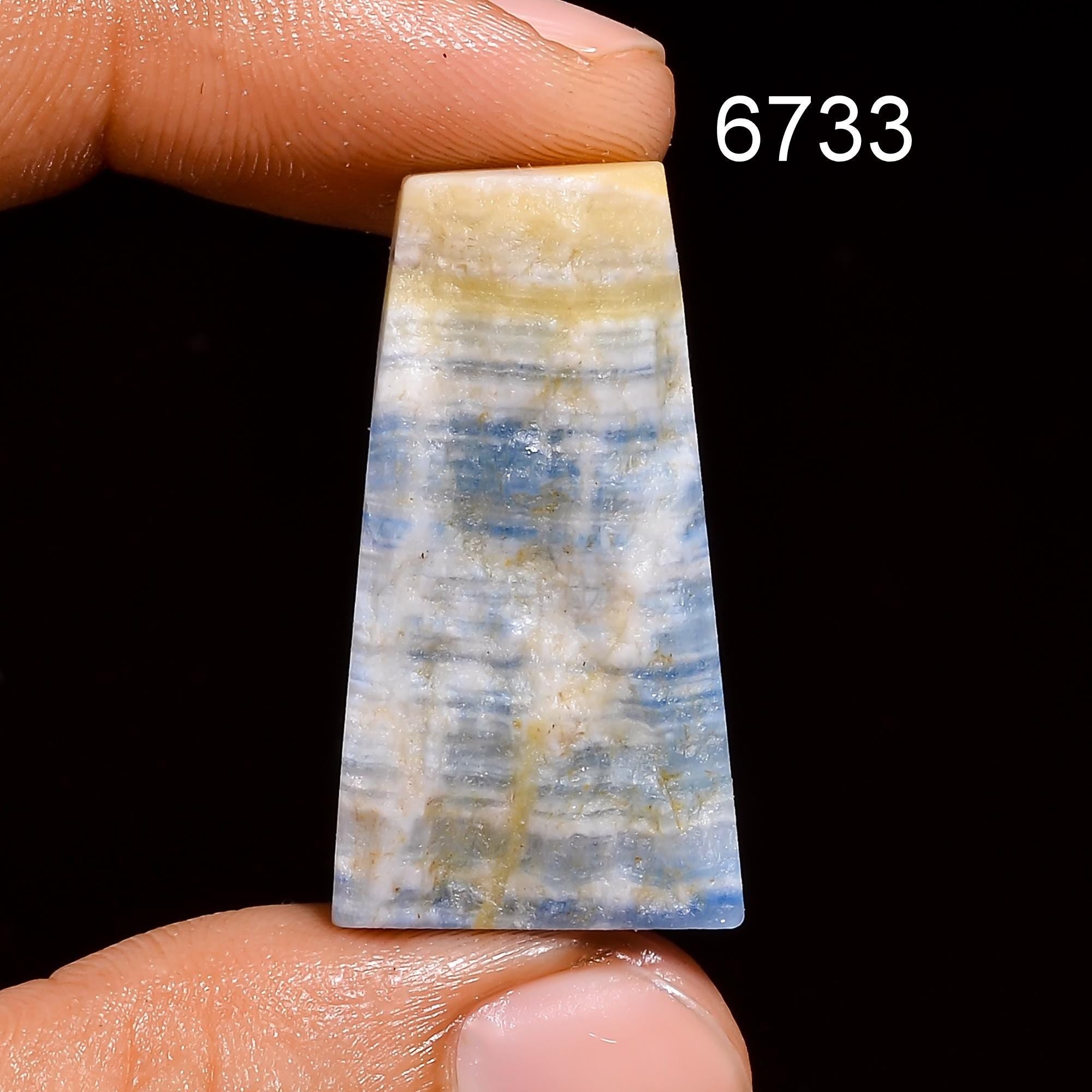 Natural Scheelite Druzy Blue Loose Gemstone for Wire Wrapping Pendant Making - image 8