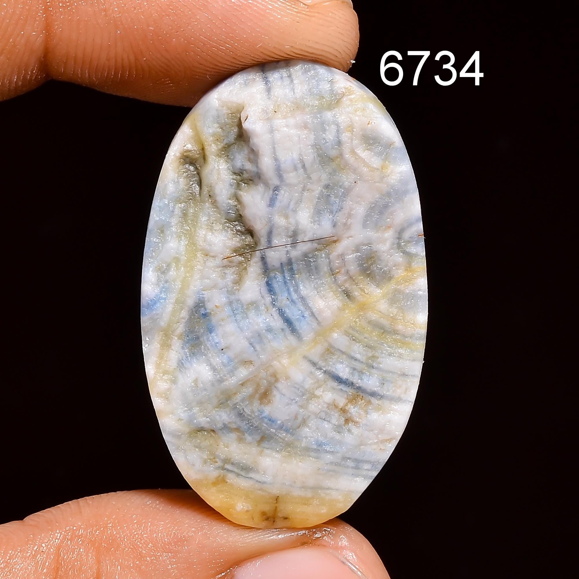Natural Scheelite Druzy Blue Loose Gemstone for Wire Wrapping Pendant Making - image 9