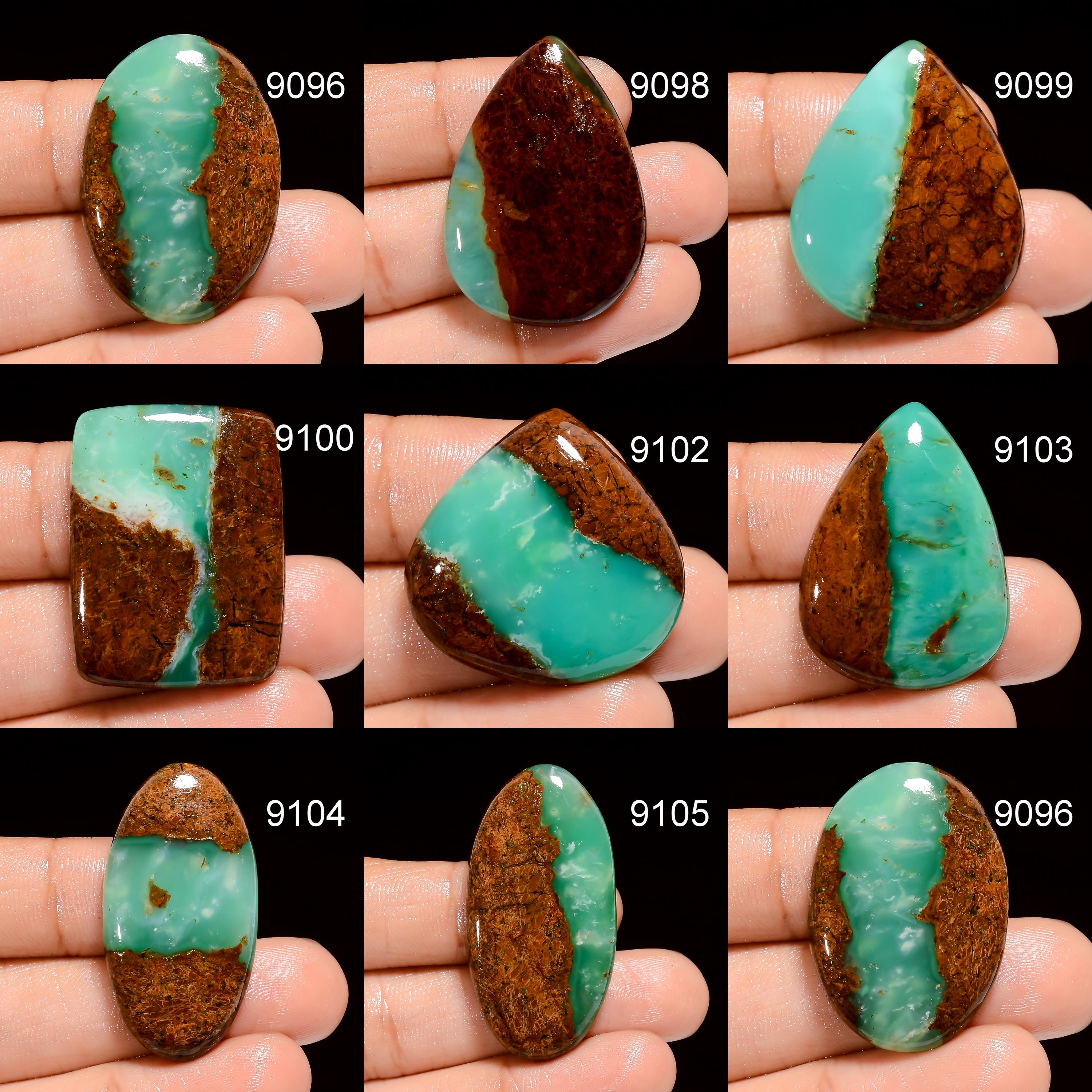 Natural Bio Chrysoprase Gemstone, Bio Chrysoprase Cabochon Diy-Art-Crafts Pendant Gemstone For Jewelry, AAA+ Quality Sto - image 2
