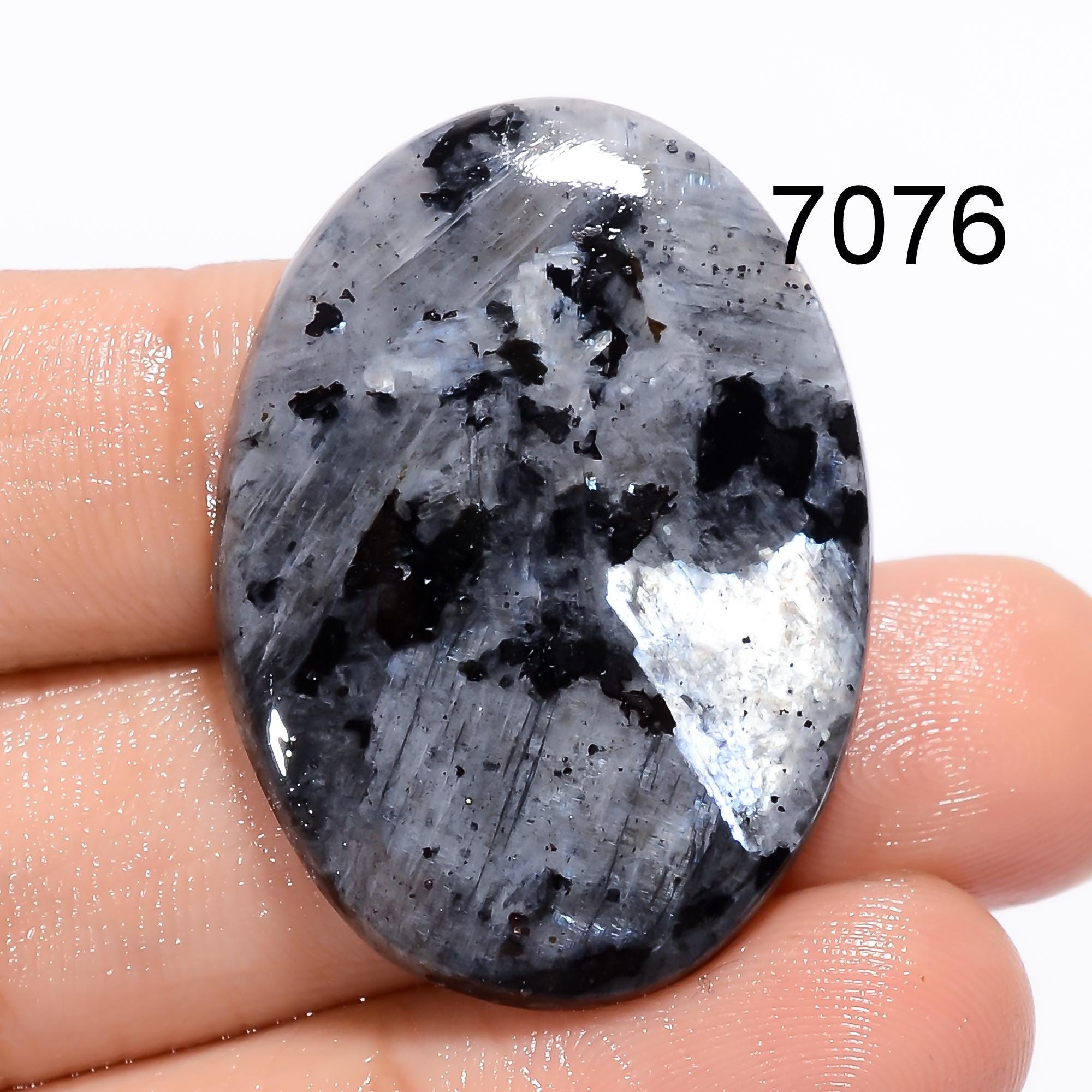 Natural Larvakite Jasper Cabochon, AAA Quality Gemstone for Jewelry Making, Pendant Supplies - image 2