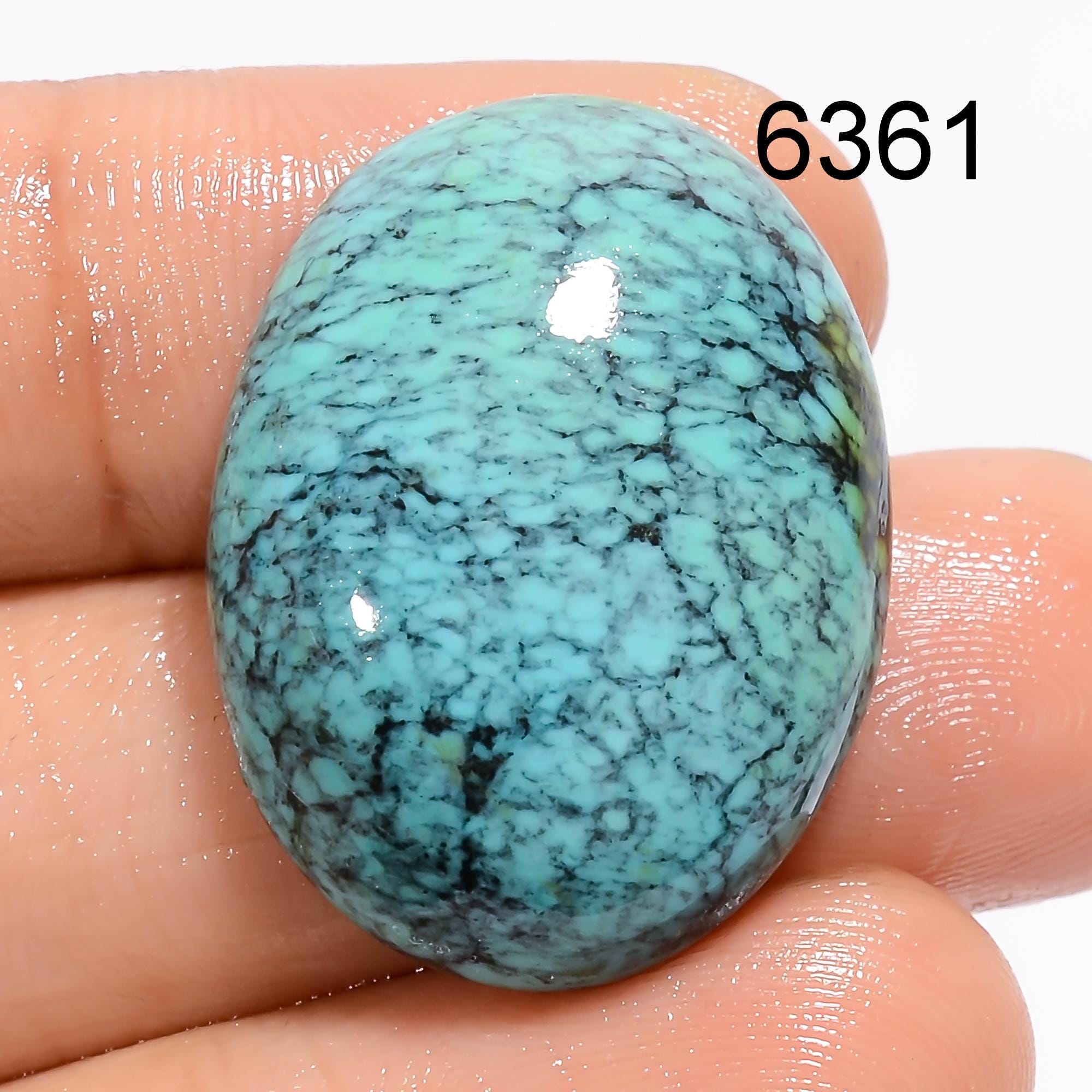 AAA Tibetan Turquoise Cabochon: Loose Gemstone