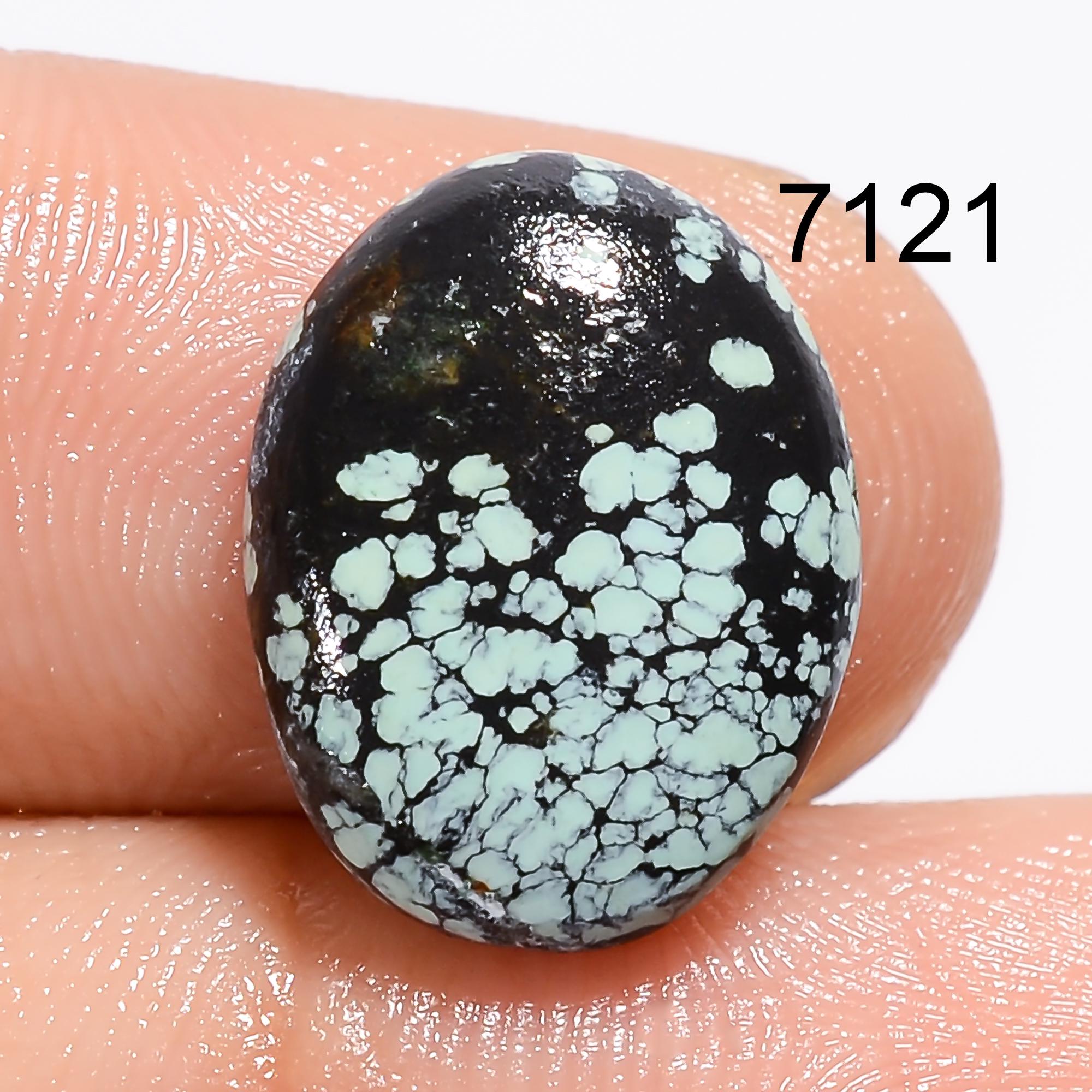 Natural Tibetan Turquoise Cabochon, Loose Gemstone, Jewelry Making Supply - image 4