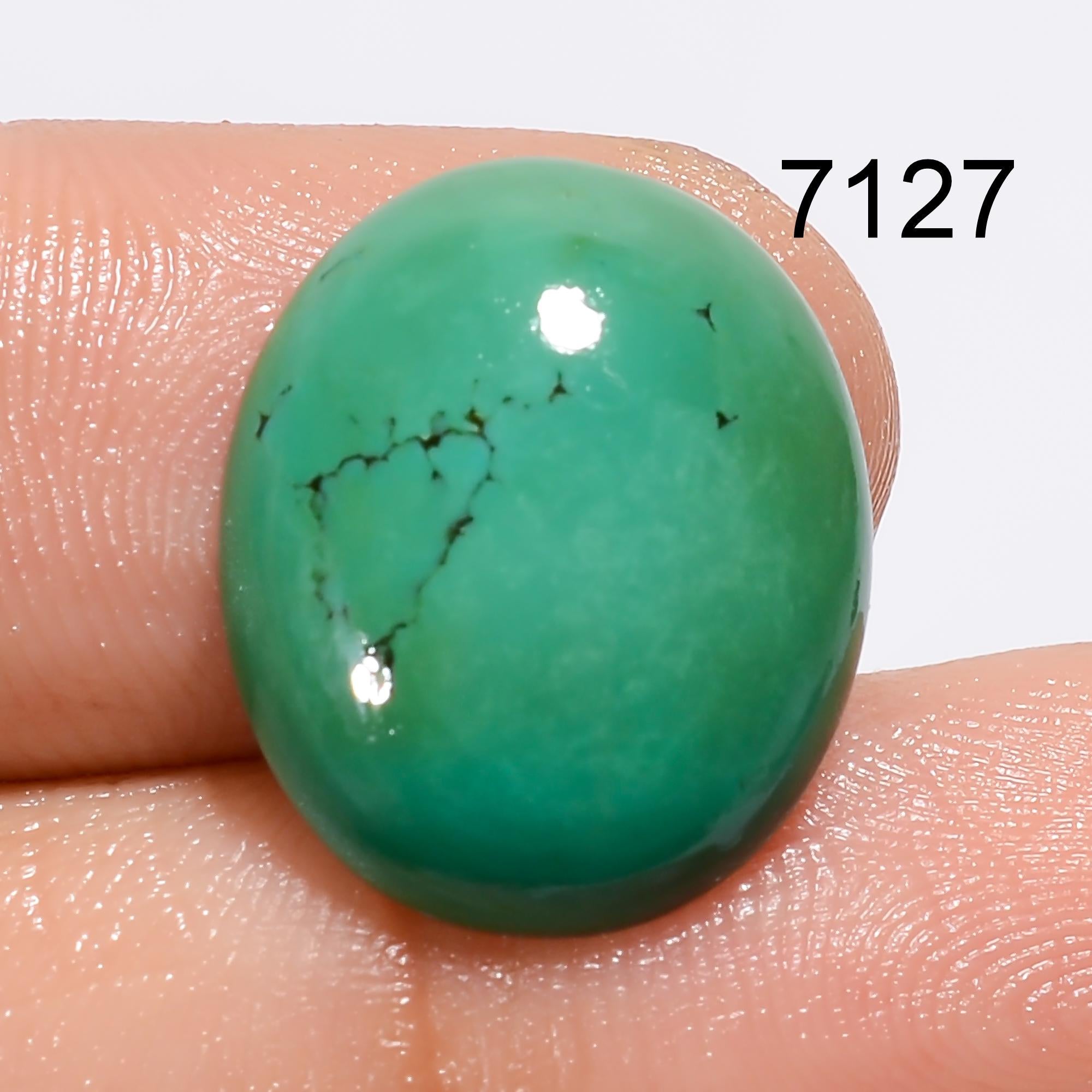 Natural Tibetan Turquoise Cabochon, Loose Gemstone, Jewelry Making Supply - image 7