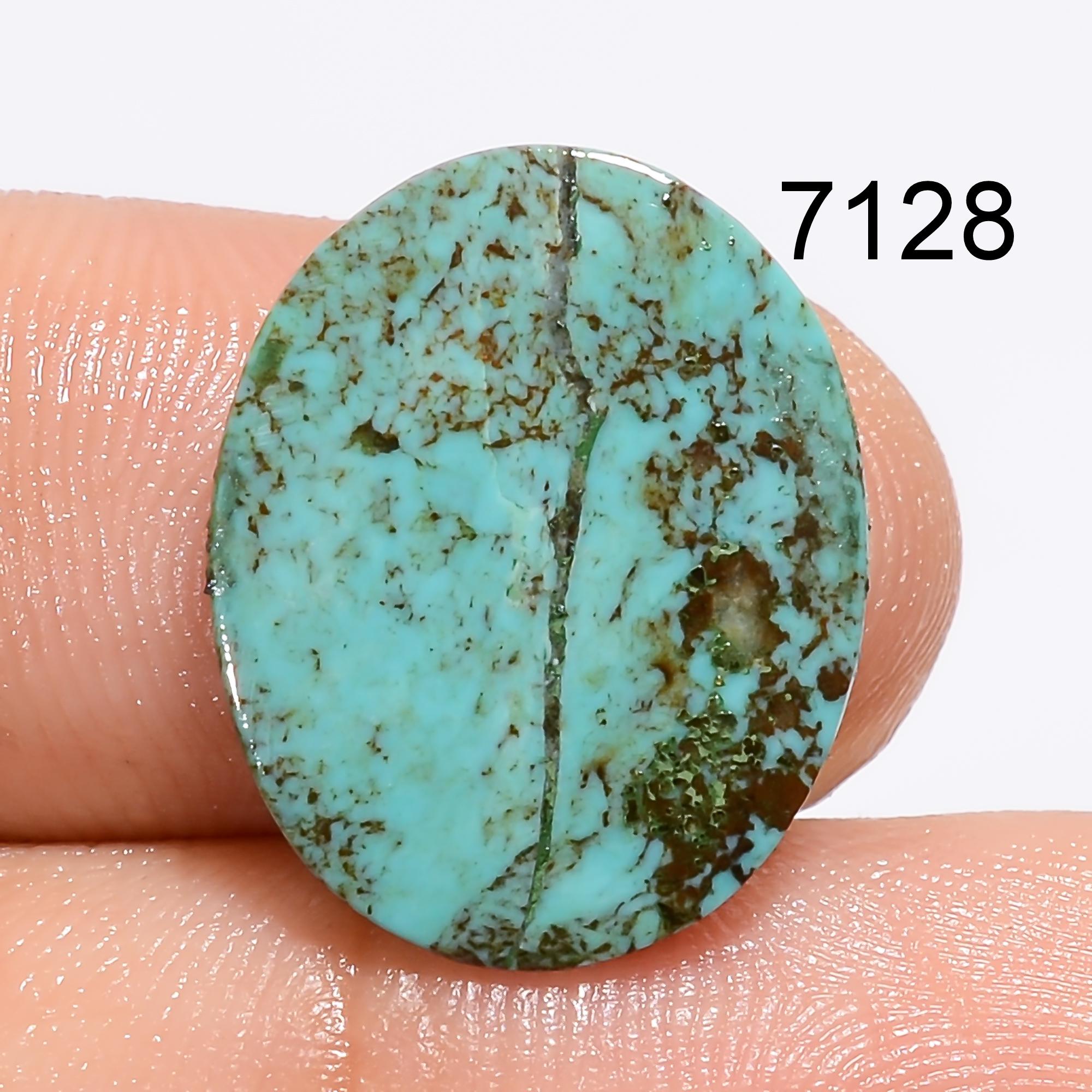 Natural Tibetan Turquoise Cabochon, Loose Gemstone, Jewelry Making Supply - image 8