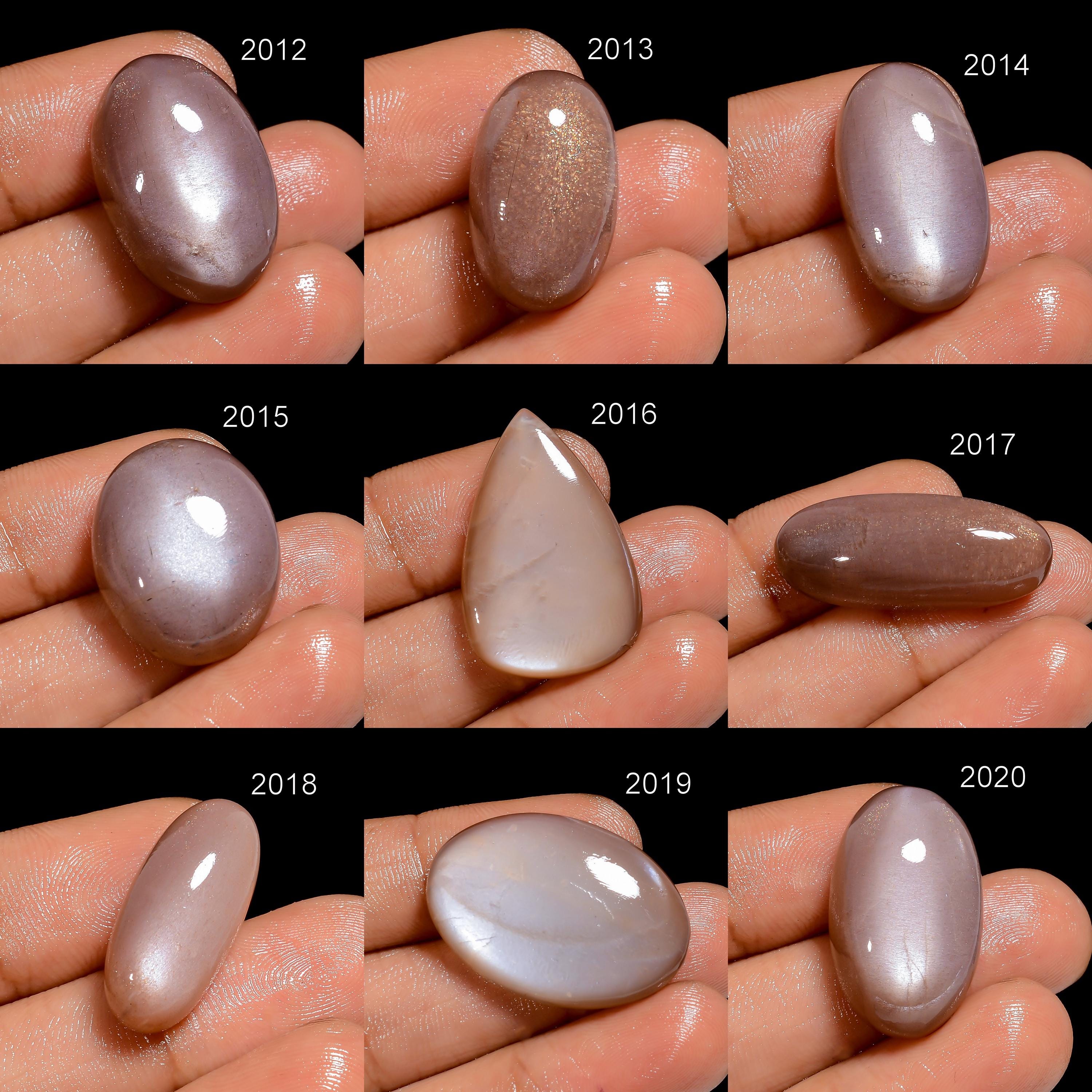 Natural Peach Moonstone Cabochon, Loose Gemstone, Jewelry Making - image 10