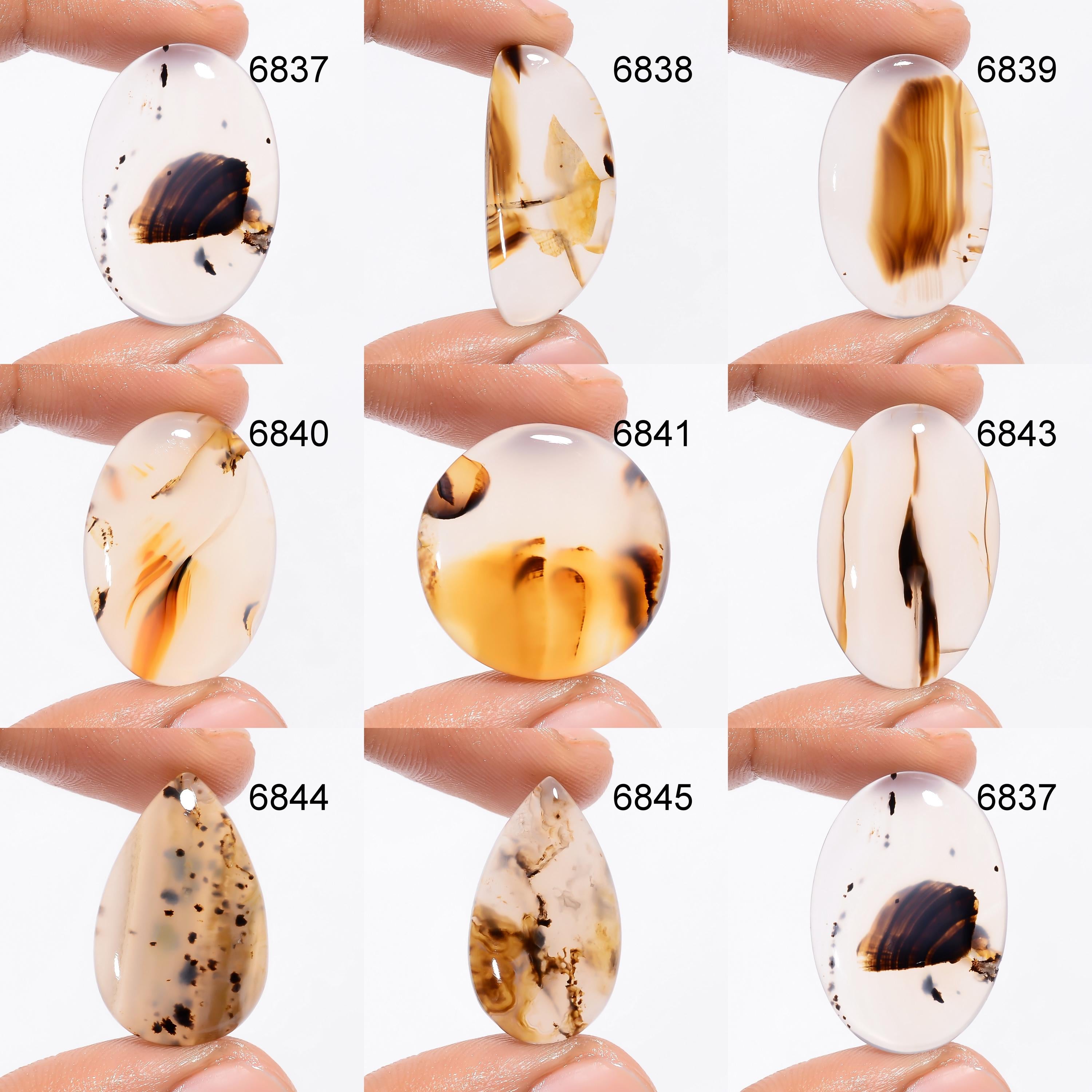 Natural Montana Agate Pendant, Multi Color Gemstone For Jewelry Making - image 9