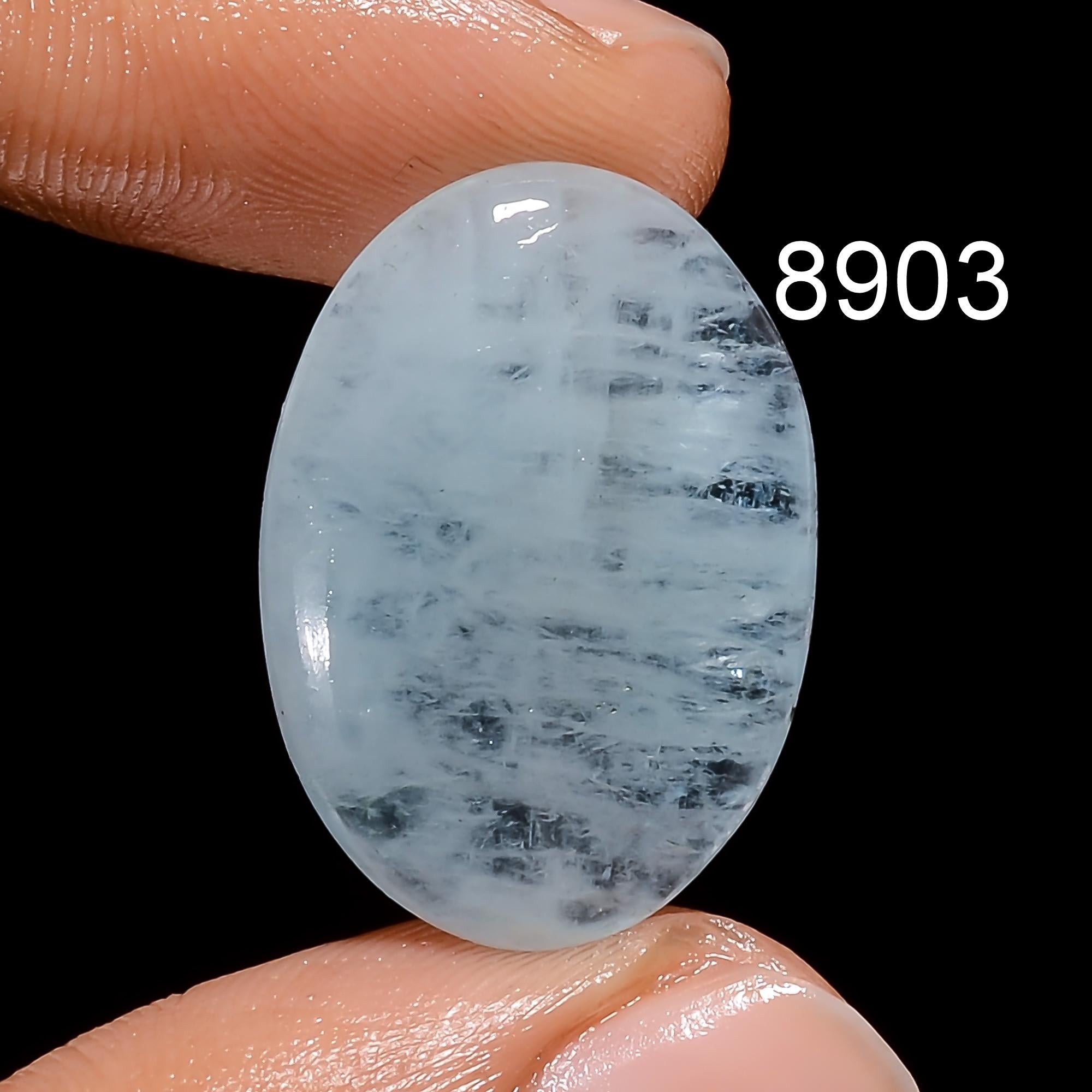 Natural AAA Aquamarine Cabochon, Oval Blue Gemstone, Jewelry Making