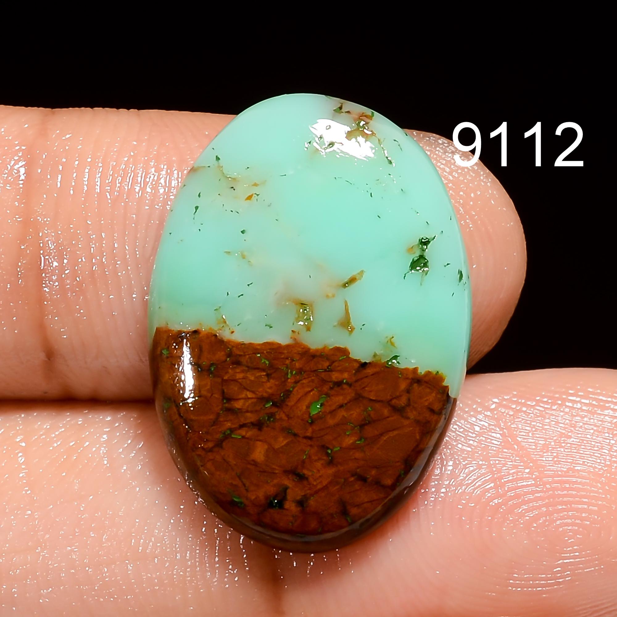 AAA Bio Chrysoprase Cabochon, Handmade Pendant Gemstone - image 5